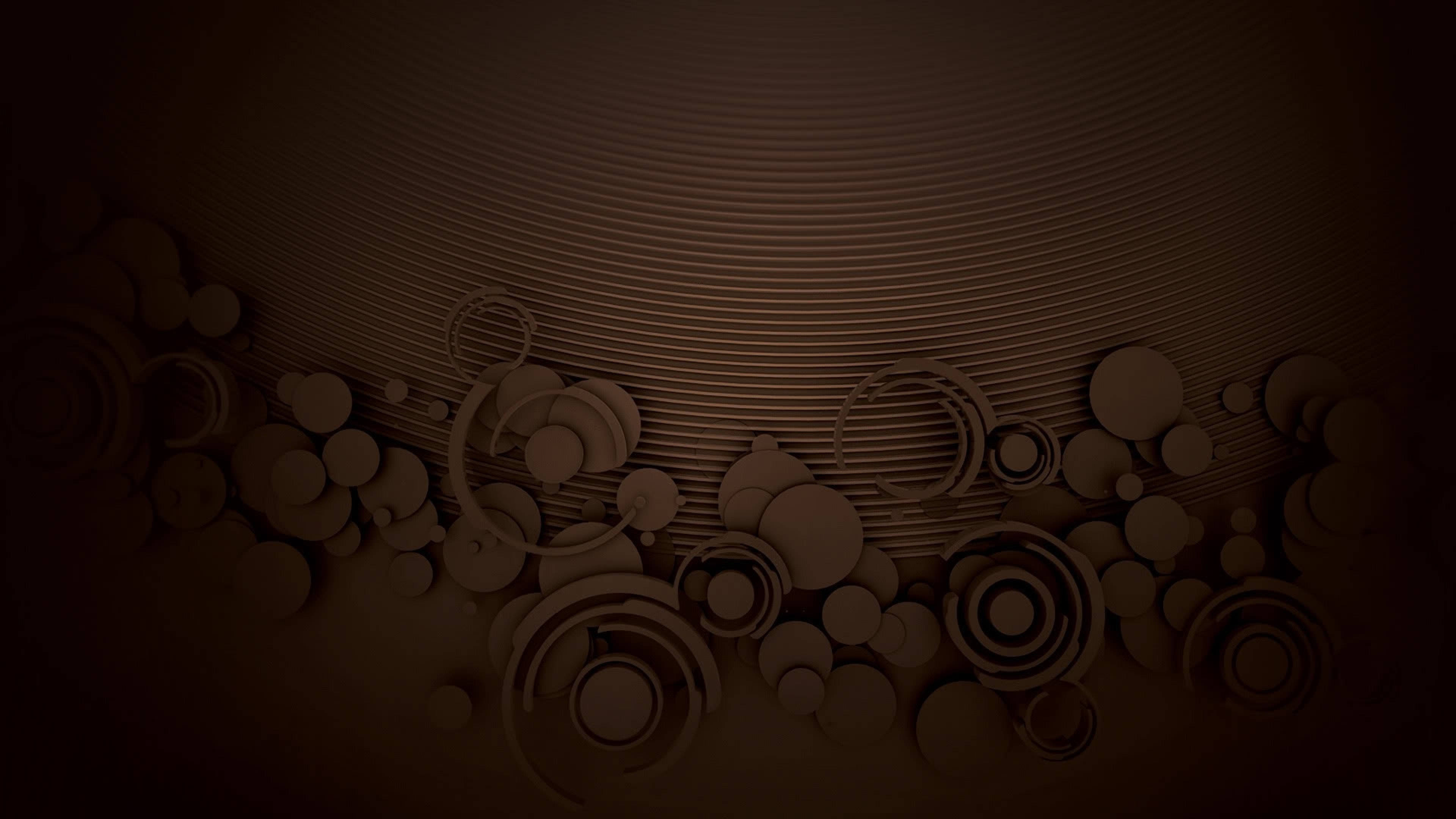 White and Black Round Illustration. Wallpaper in 3840x2160 Resolution