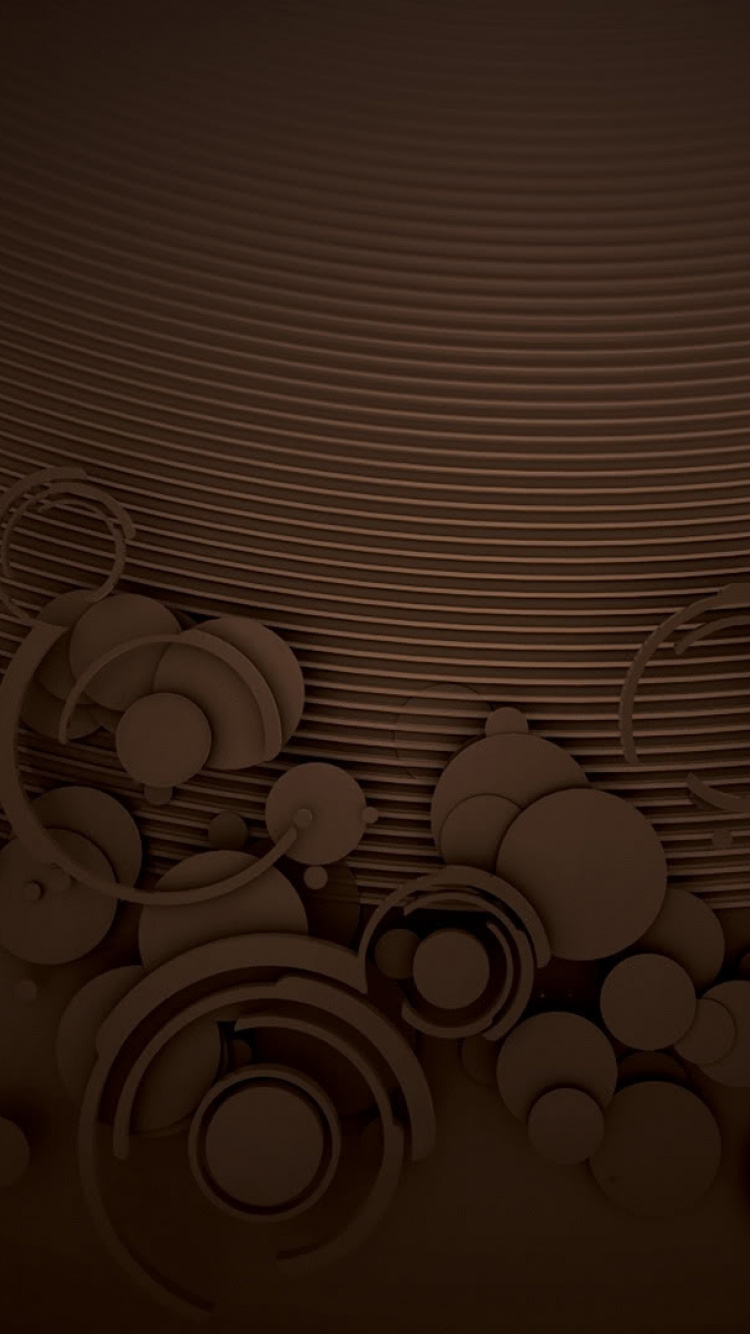 White and Black Round Illustration. Wallpaper in 750x1334 Resolution