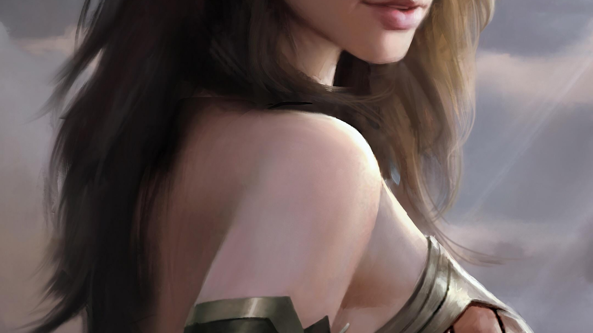 Wonder Woman, Superhelden, Kunst, Android, dc Comics. Wallpaper in 1920x1080 Resolution