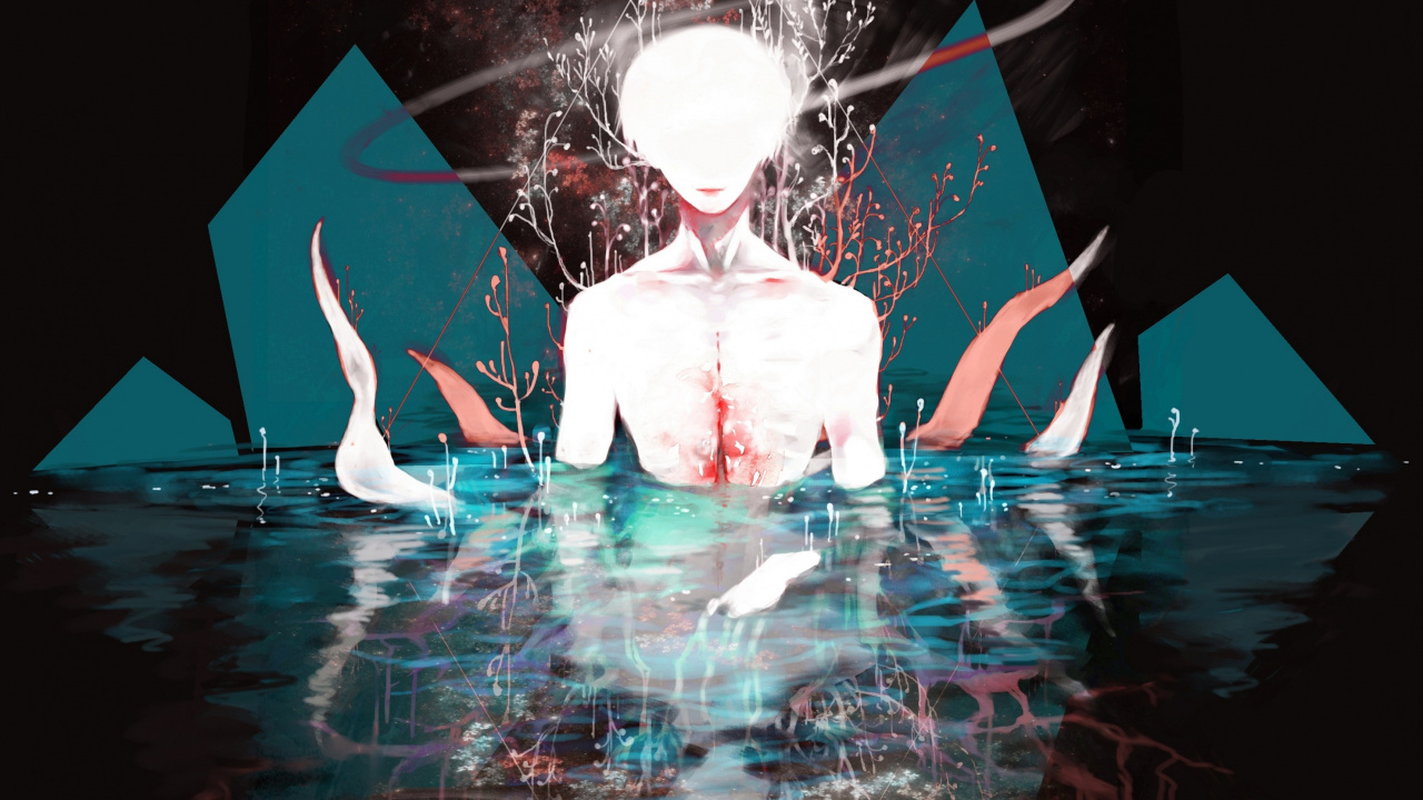 Weißhaariger Männlicher Anime-Charakter. Wallpaper in 1280x720 Resolution