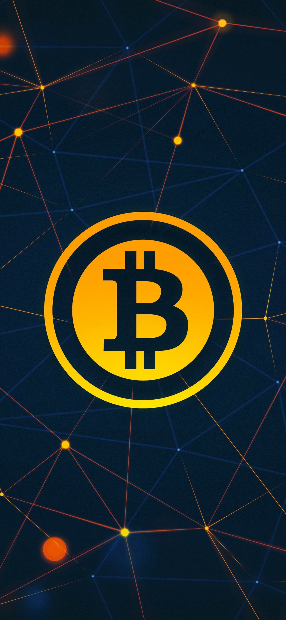 Gelbes Und Schwarzes B-Logo. Wallpaper in 1125x2436 Resolution