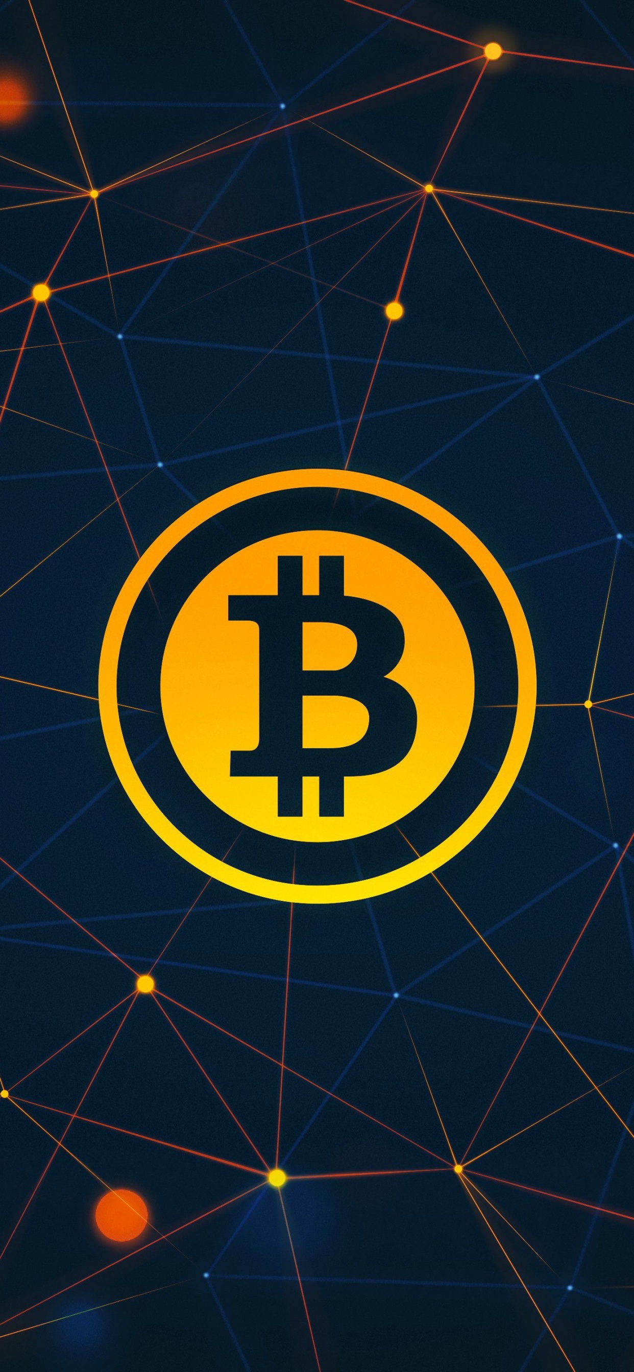 Gelbes Und Schwarzes B-Logo. Wallpaper in 1242x2688 Resolution