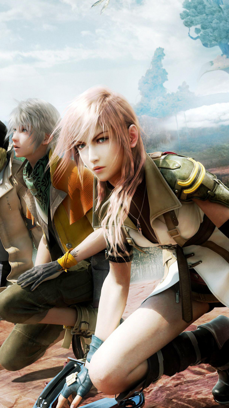 Final Fantasy Xiii, Final Fantasy XIII-2, Final Fantasy Xv, Lightning, Strategy Video Game. Wallpaper in 750x1334 Resolution