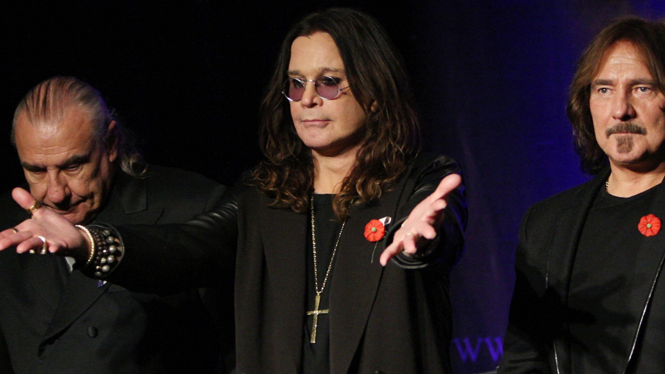 Ozzy Osbourne, Black Sabbath, Heavy Metal, Performance, Music Artist. Wallpaper in 1366x768 Resolution
