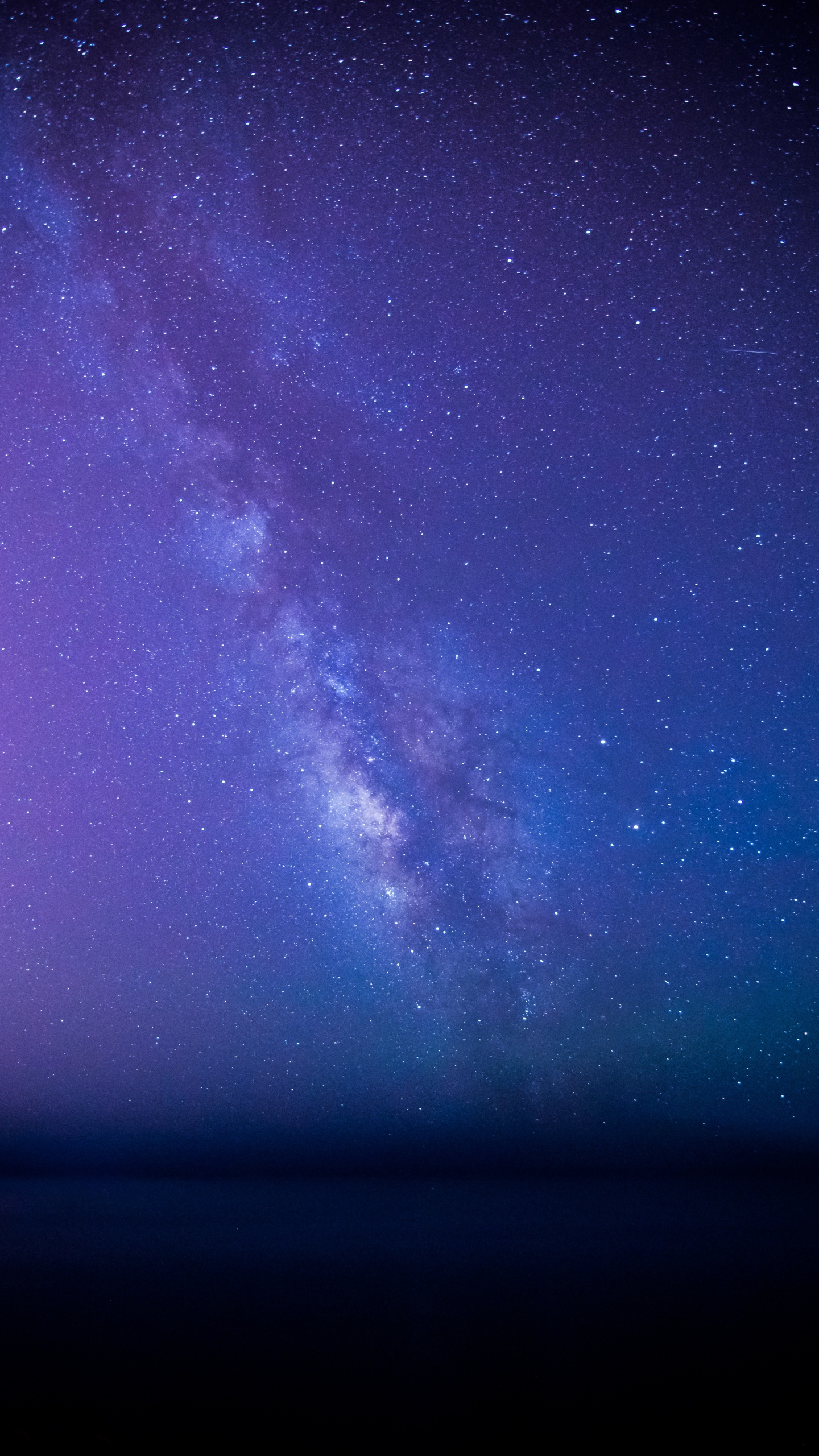 Ciel Étoilé Au-dessus de la Nuit Étoilée. Wallpaper in 1440x2560 Resolution