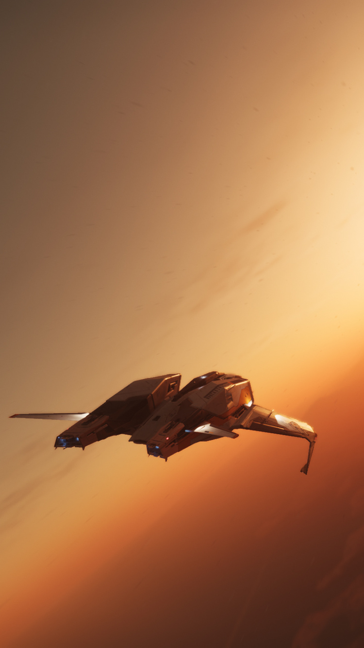 Star Citizen, Sonne, Sonnenlicht, Atmosphäre, Sonnenuntergang. Wallpaper in 750x1334 Resolution