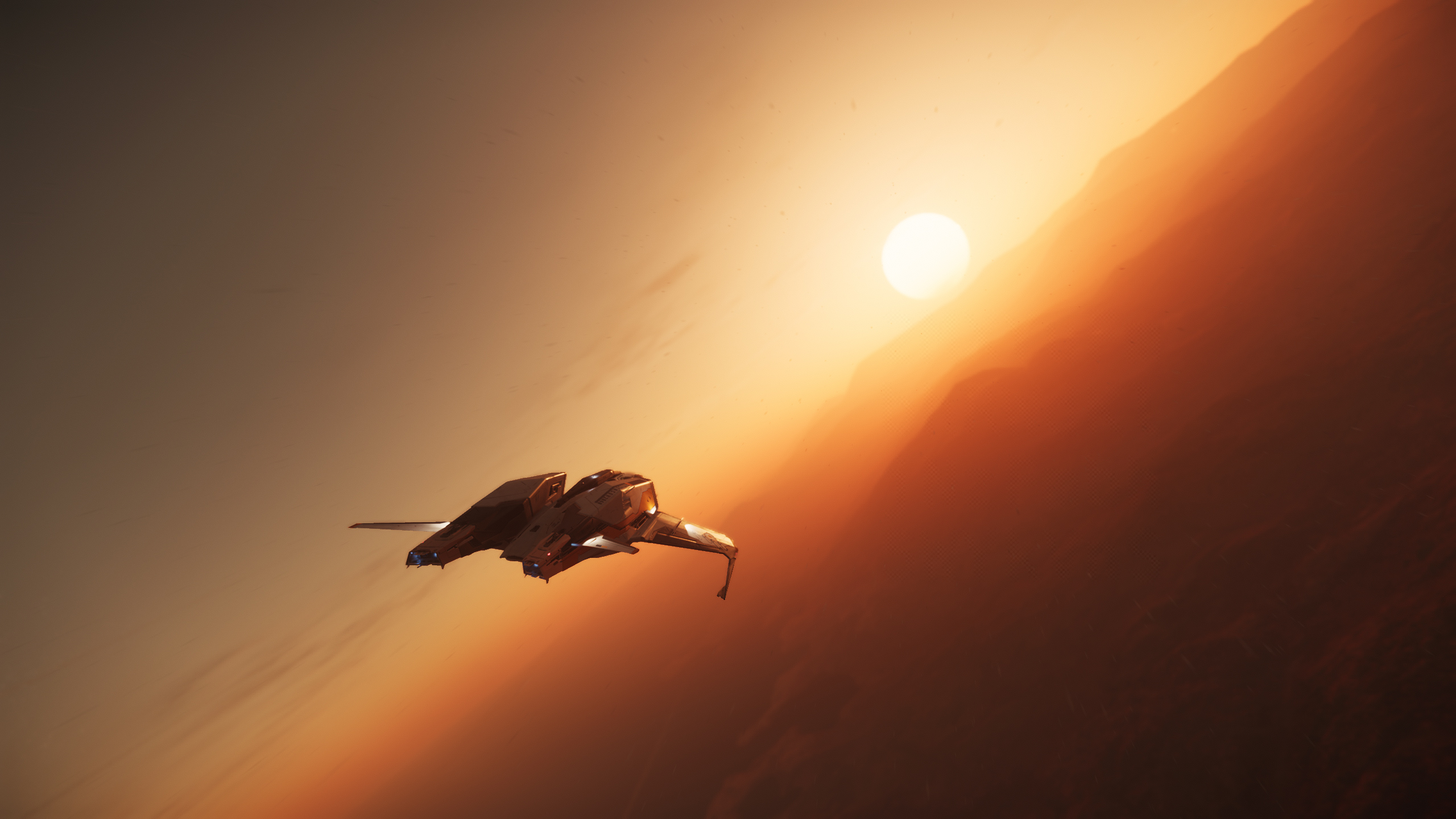 Star Citizen, Sun, Sunlight, Atmosphere, Sunset. Wallpaper in 2560x1440 Resolution