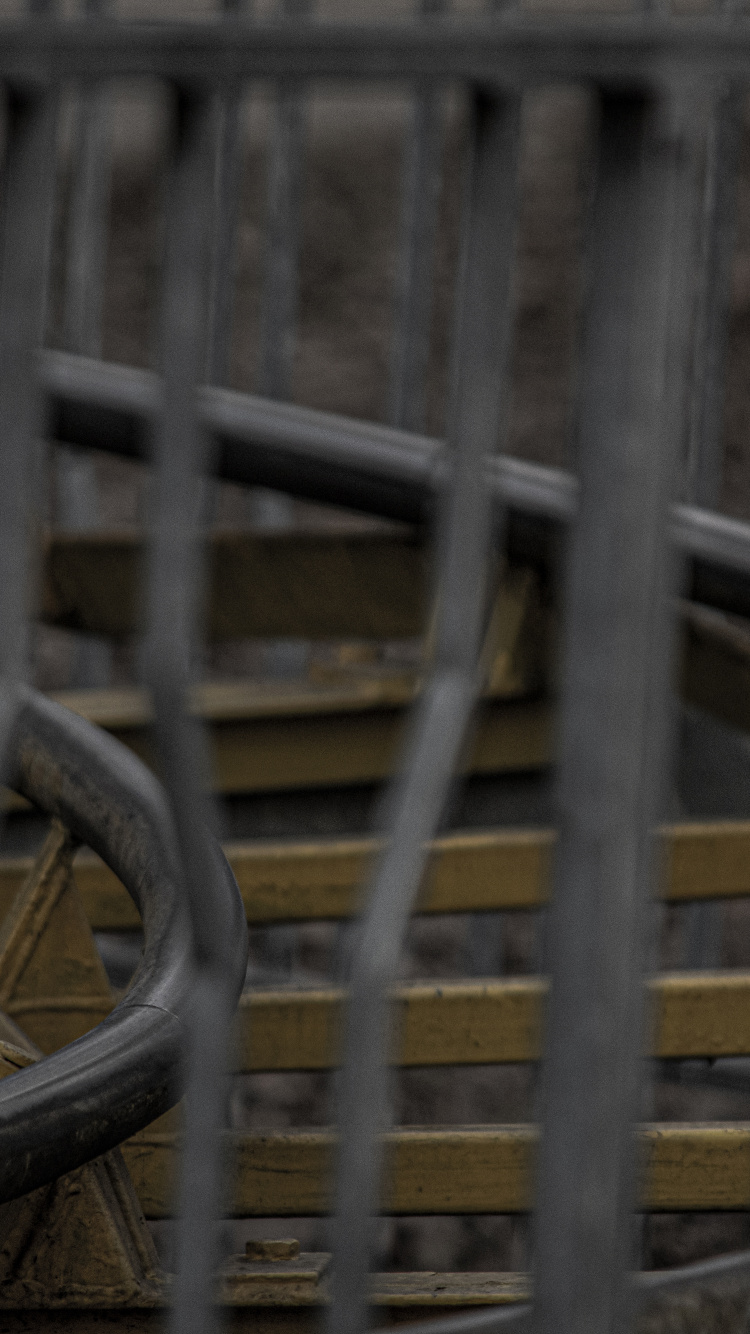 Urbanization, Iron, Wood, Fence, Composite Material. Wallpaper in 750x1334 Resolution