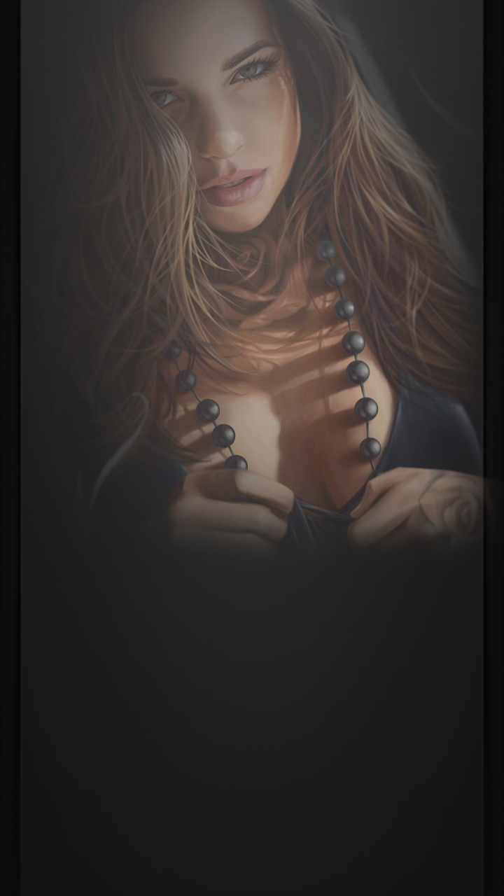 Lippe, Augenbraue, Schulter, Wimper, Hals. Wallpaper in 720x1280 Resolution