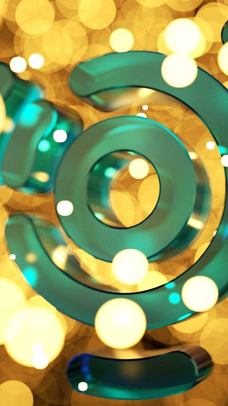 Ubuntu, Linux, Luz, Circulo, Decoración de la Navidad. Wallpaper in 750x1334 Resolution