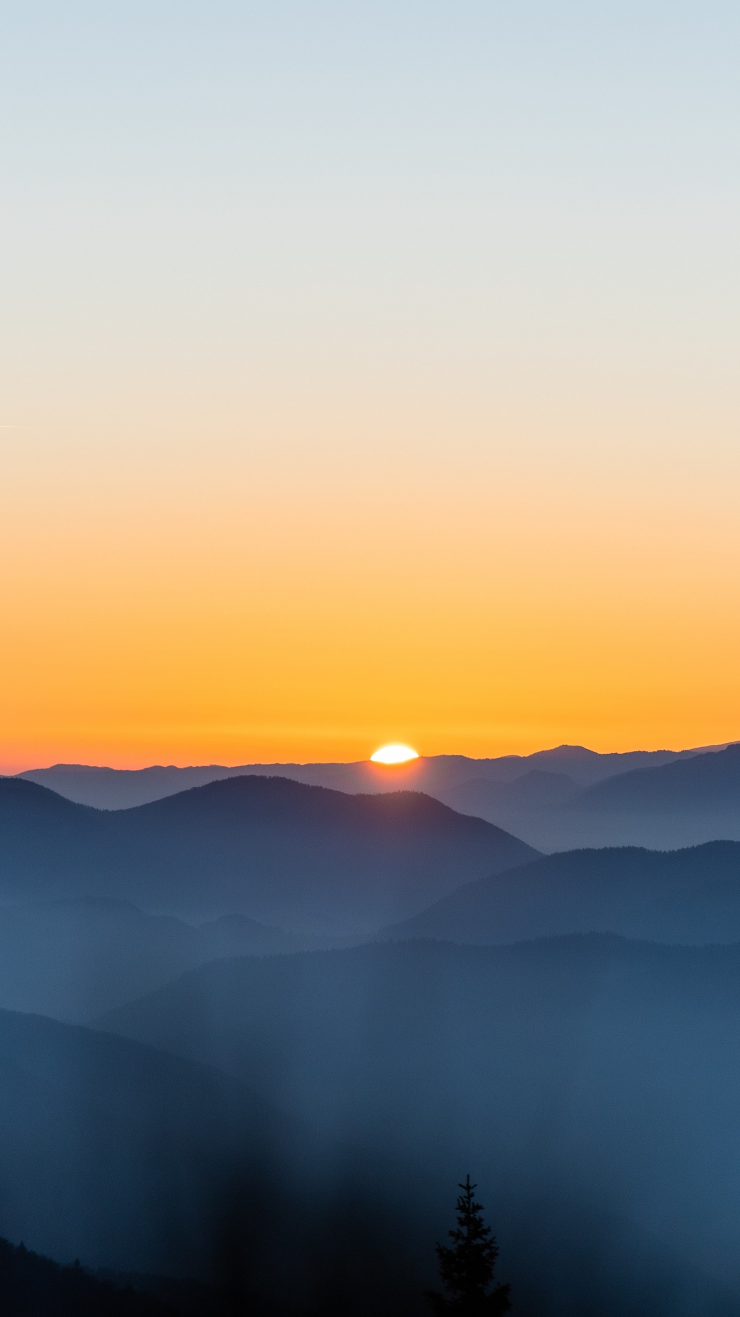 Cloud, Abend, Bergigen Landschaftsformen, Morgen, Sonnenuntergang. Wallpaper in 1080x1920 Resolution