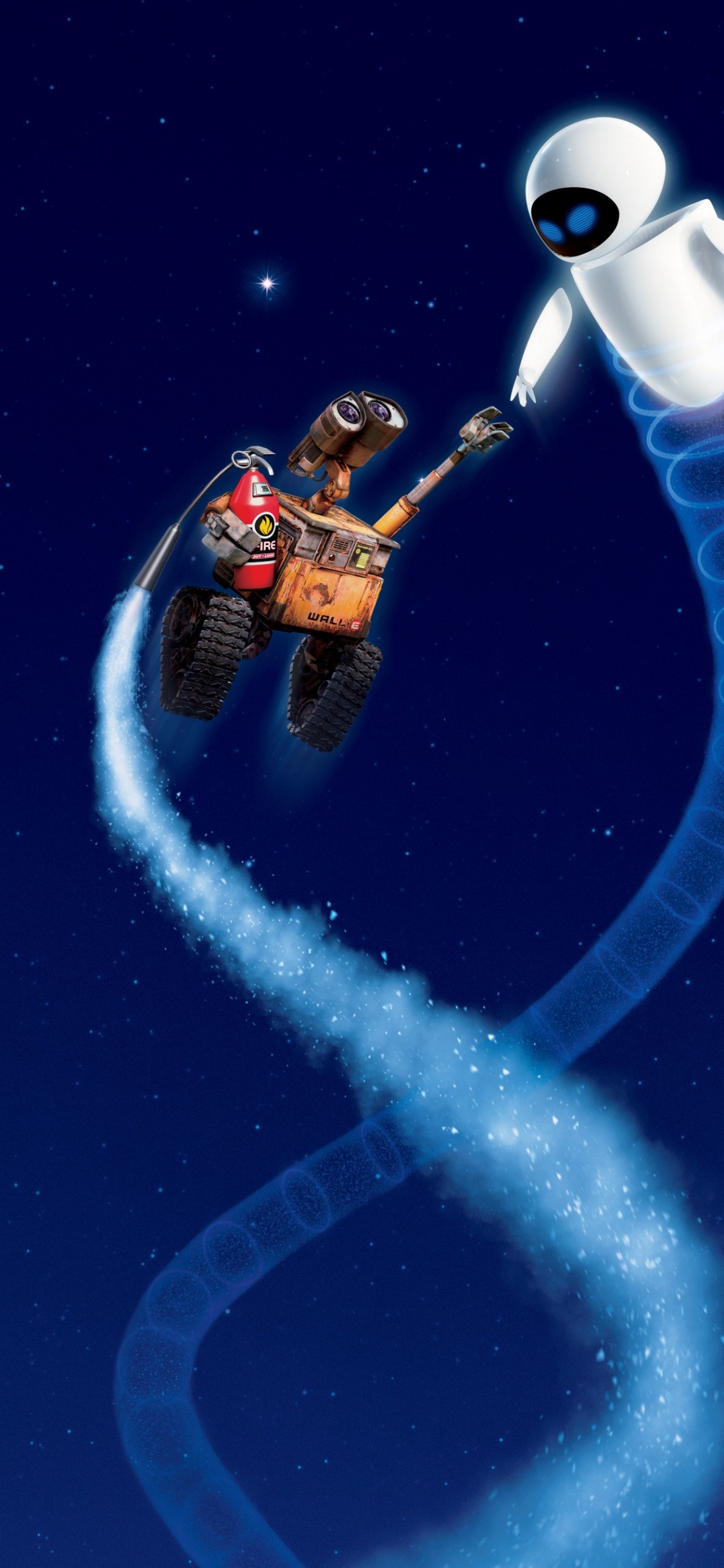 Pared-e, Pared e Víspera, Terraplenes, Pixar, EVA. Wallpaper in 1125x2436 Resolution