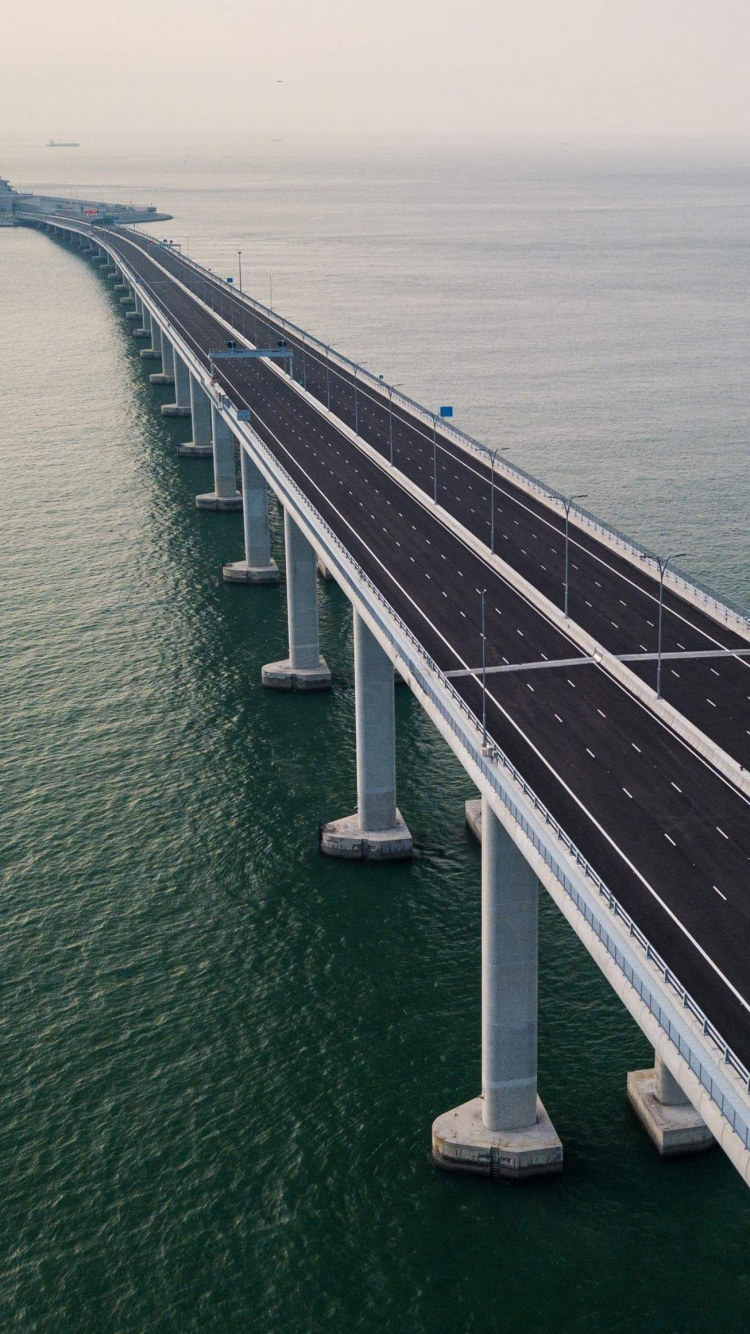 Hong KongZhuhaiMacau Bridge, Nonbuilding结构, 大海, 水资源, 政治家 壁纸 750x1334 允许