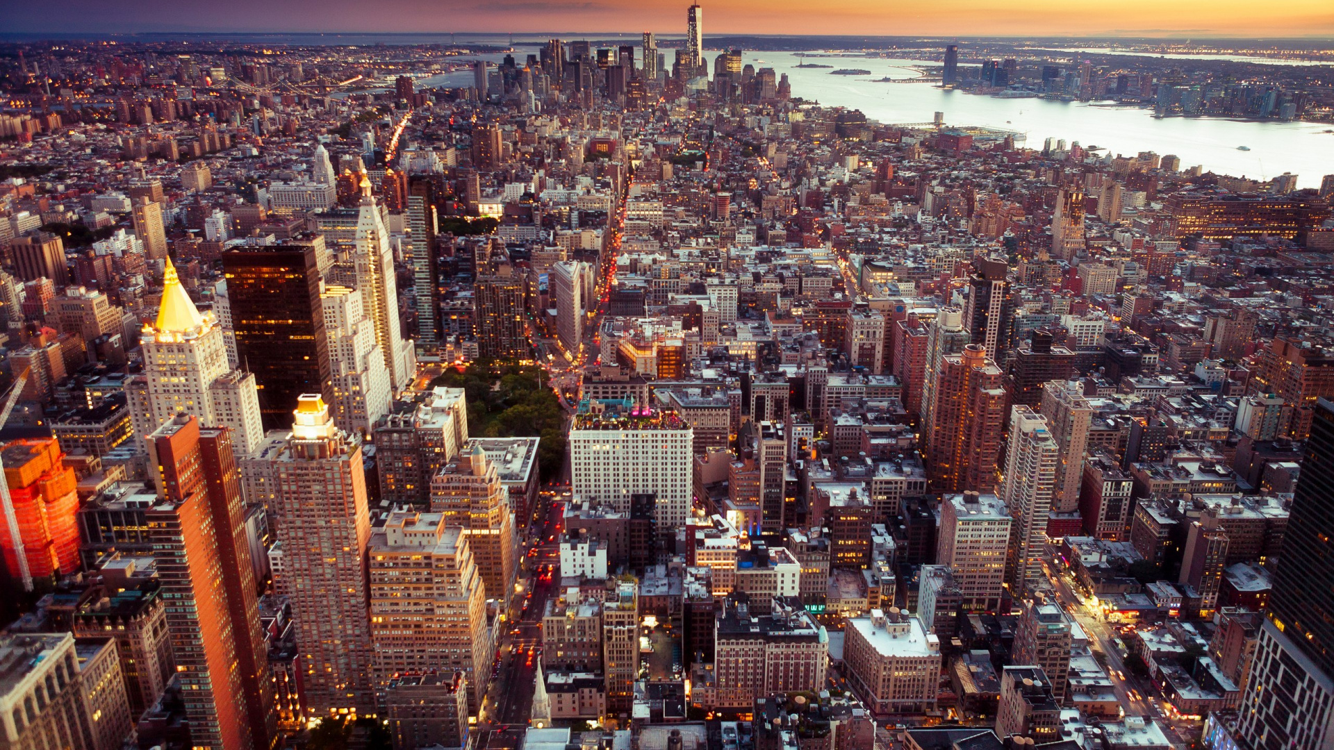 Aerial View of City Buildings During Daytime. Wallpaper in 1920x1080 Resolution