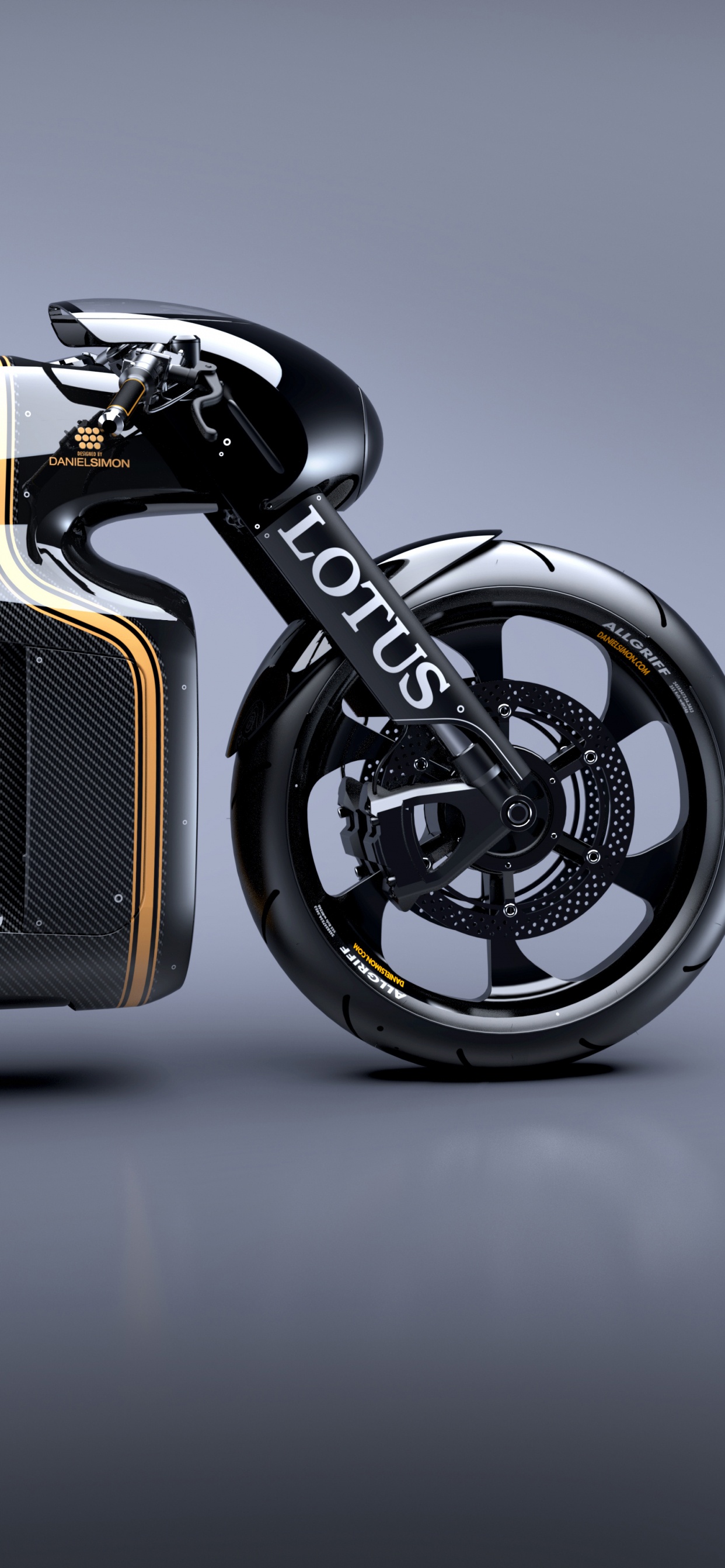 Black and Silver Sports Bike. Wallpaper in 1242x2688 Resolution