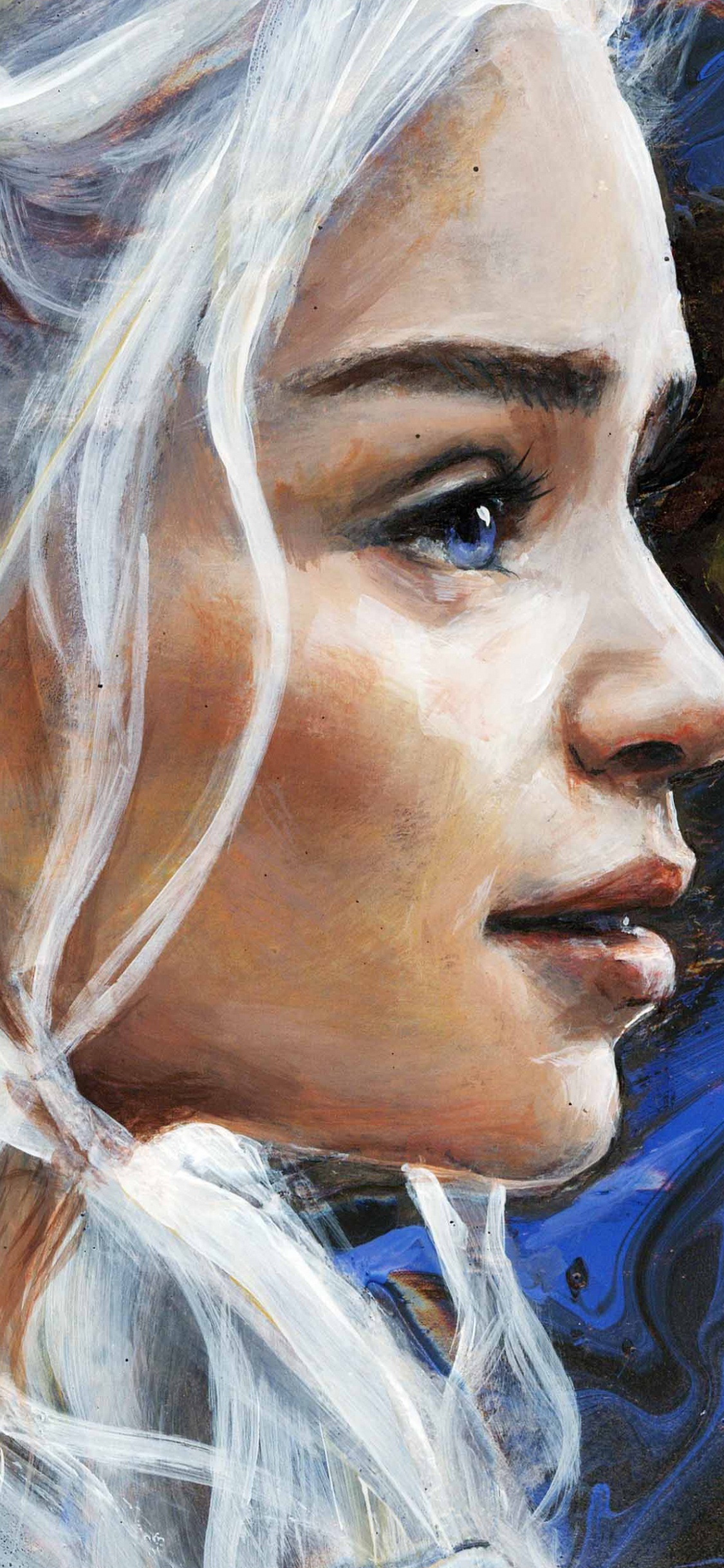 Femme Aux Cheveux Blancs et Cheveux Blancs. Wallpaper in 1125x2436 Resolution