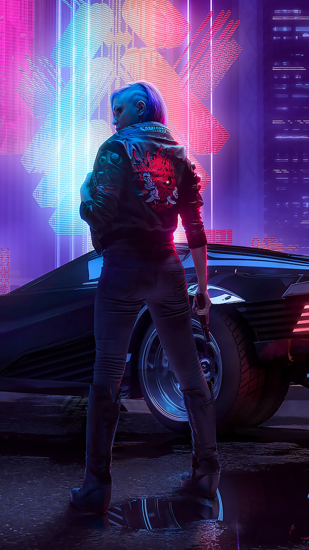 Cyberpunk 2077, Tire, Wheel, Cars, Automotive Lighting. Wallpaper in 1080x1920 Resolution