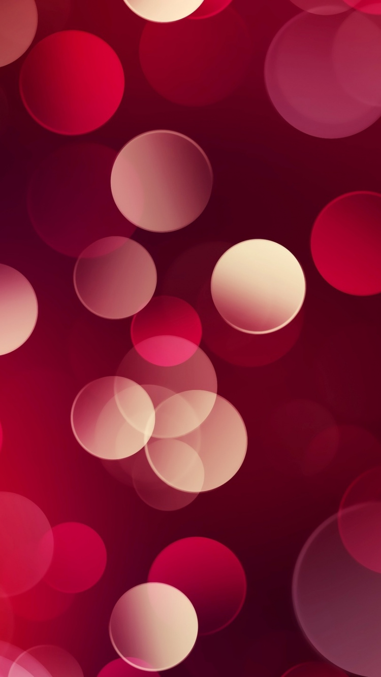 Red and White Polka Dot Textile. Wallpaper in 750x1334 Resolution