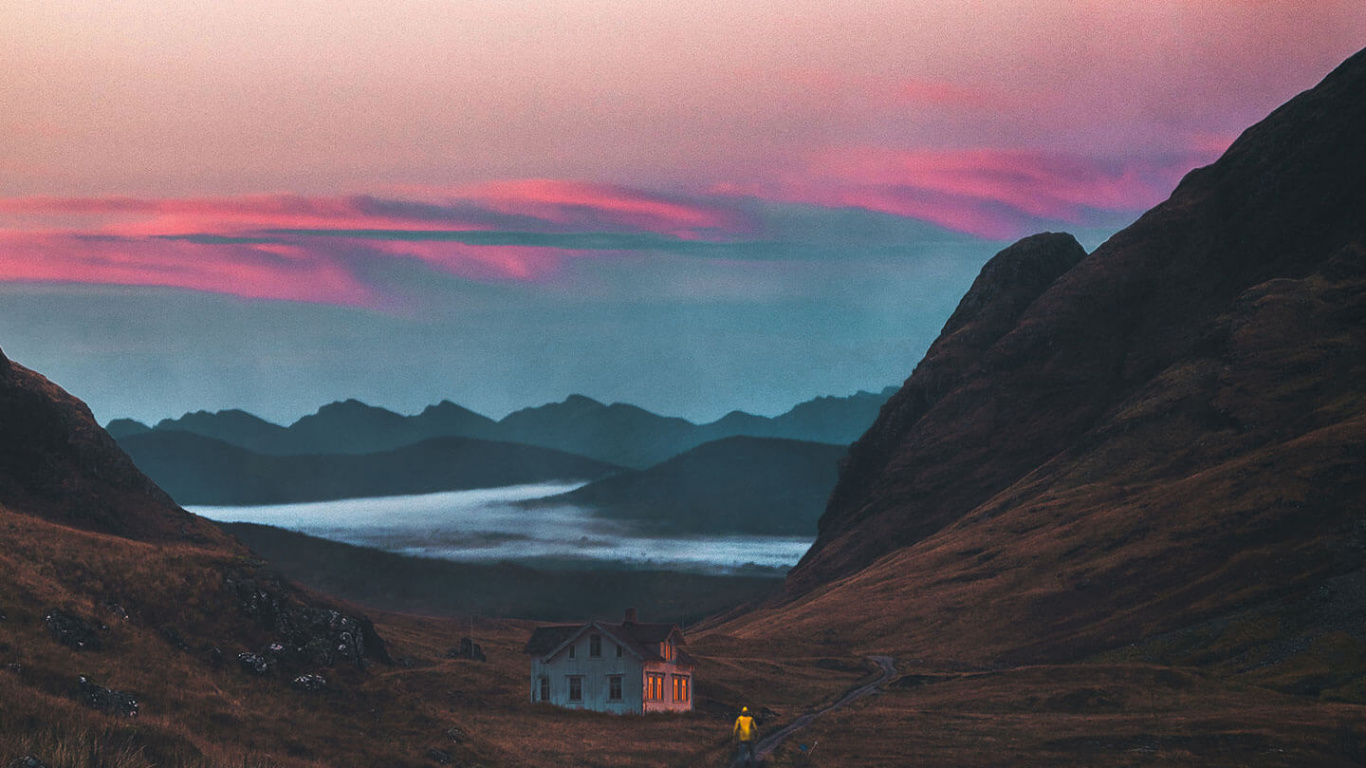 Natur, Wand, Malerei, Cloud, Naturlandschaft. Wallpaper in 1366x768 Resolution