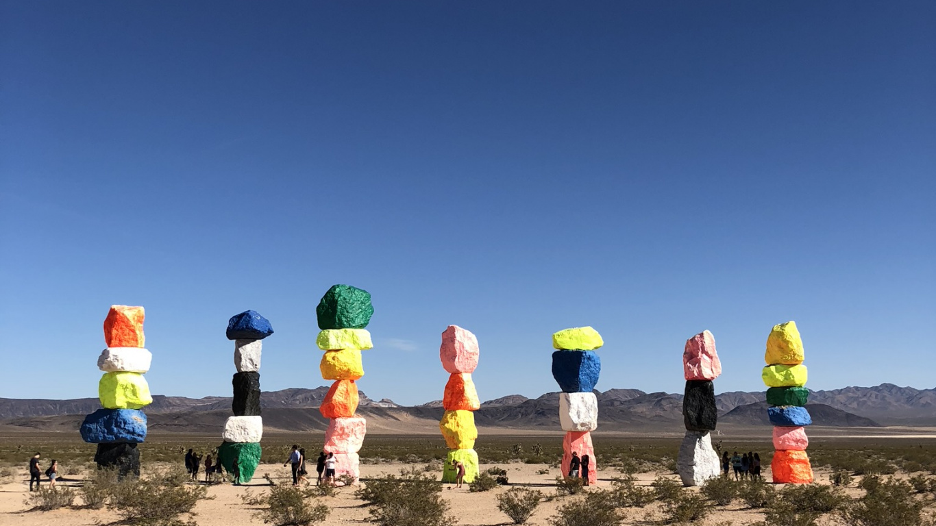 Las Vegas, Usa, Sand, Water, Travel. Wallpaper in 1366x768 Resolution