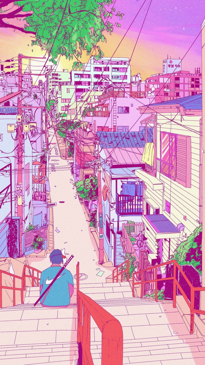Aesthetic Japan Anime, Anime, Japan, Drawing, Aesthetics. Wallpaper in 720x1280 Resolution