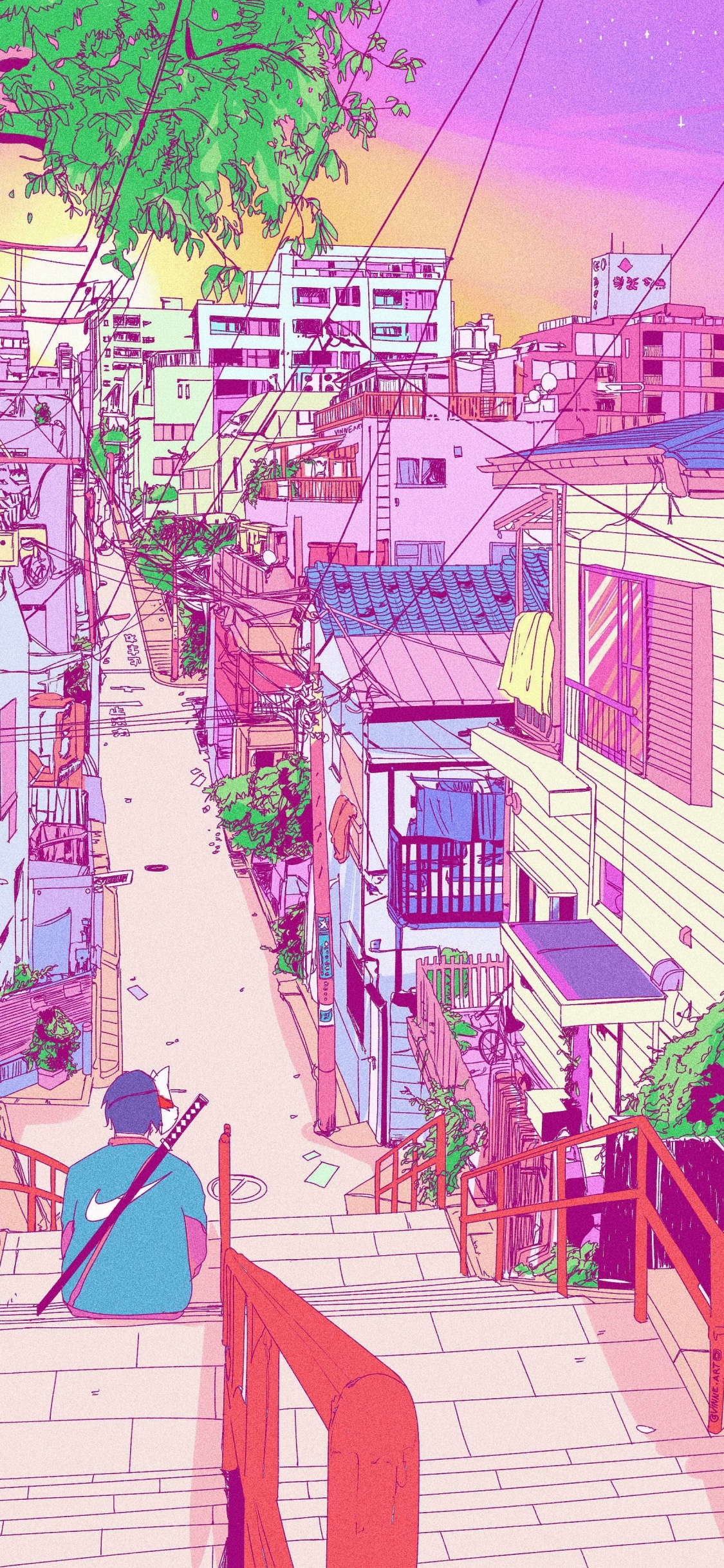 Estético Japón Anime, Anime, Japon, Dibujo, La Estética. Wallpaper in 1125x2436 Resolution