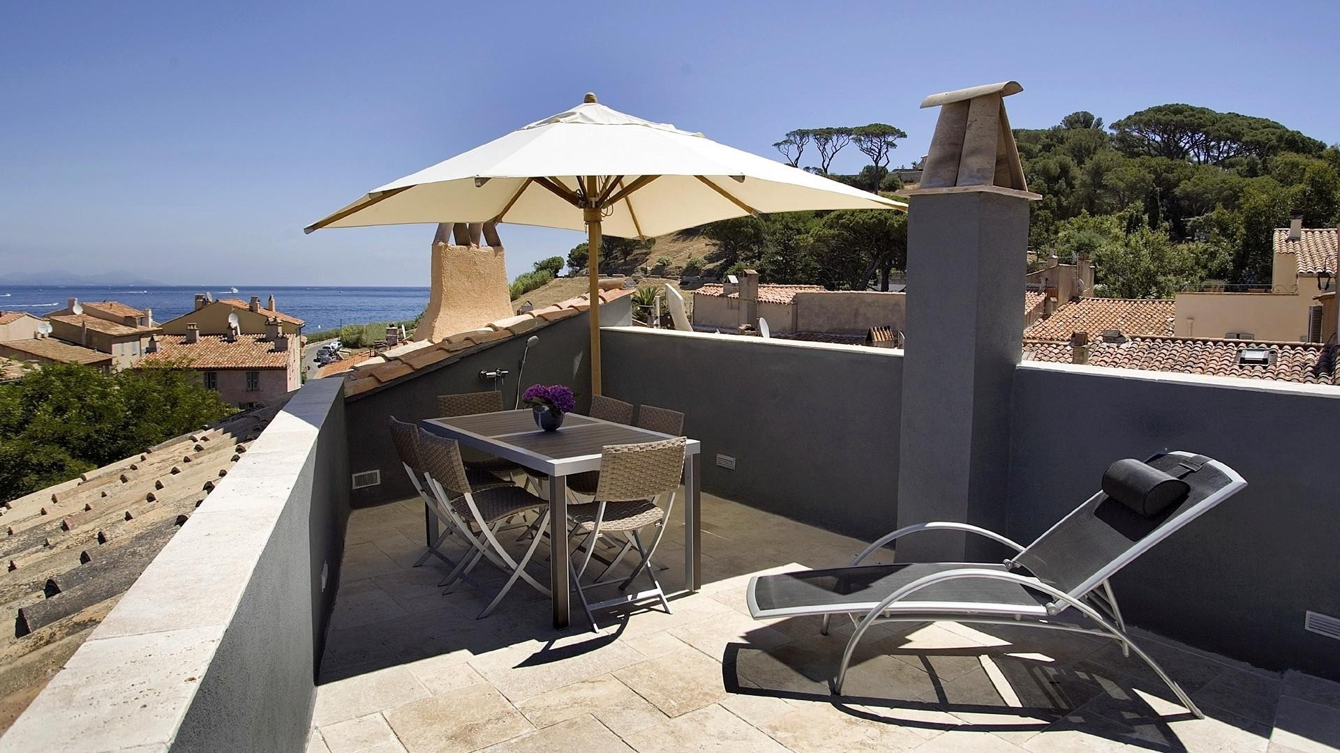 别墅, 酒店, 屋顶, 房地产, 阴凉处 壁纸 1920x1080 允许