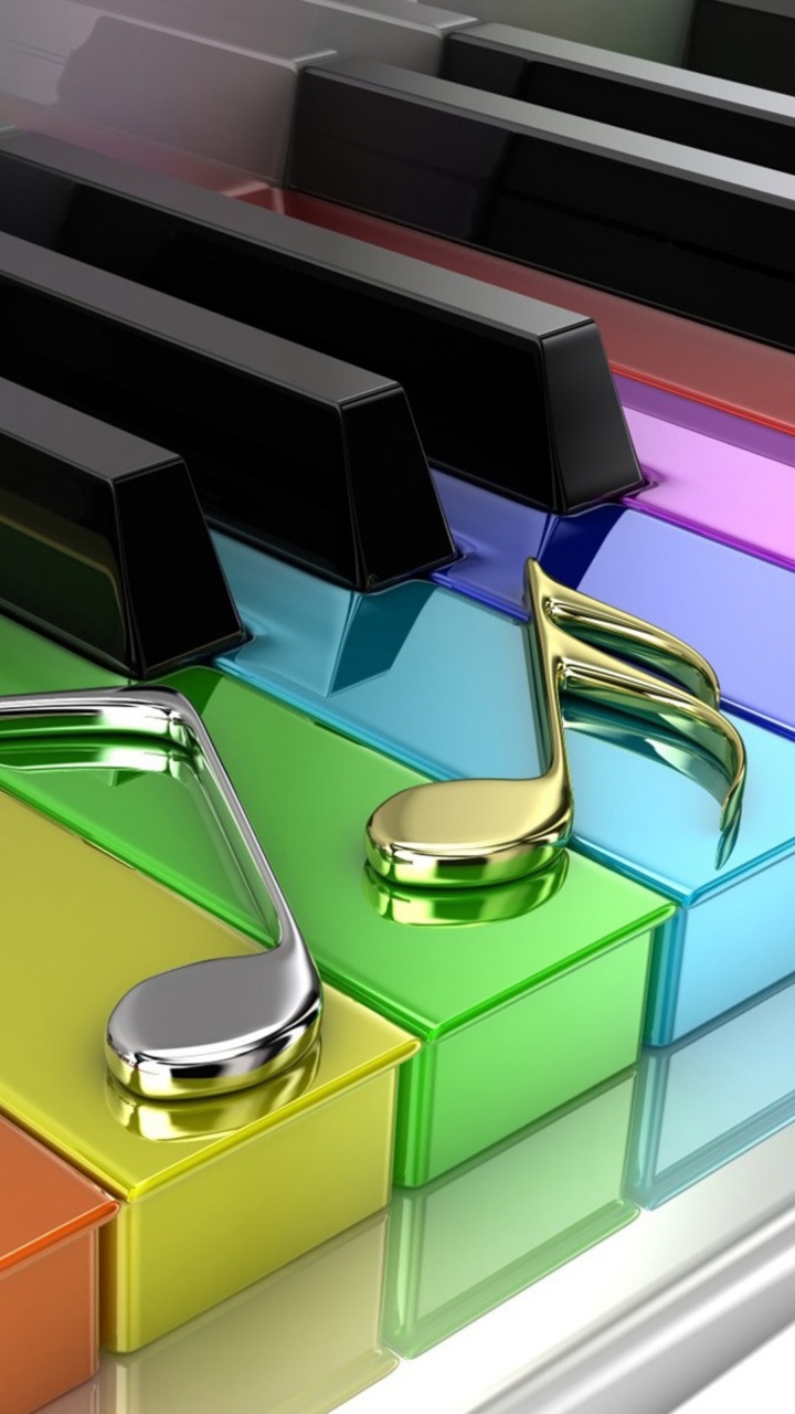 钢琴, 关键, 音乐剧, 室内设计, 音符 壁纸 720x1280 允许