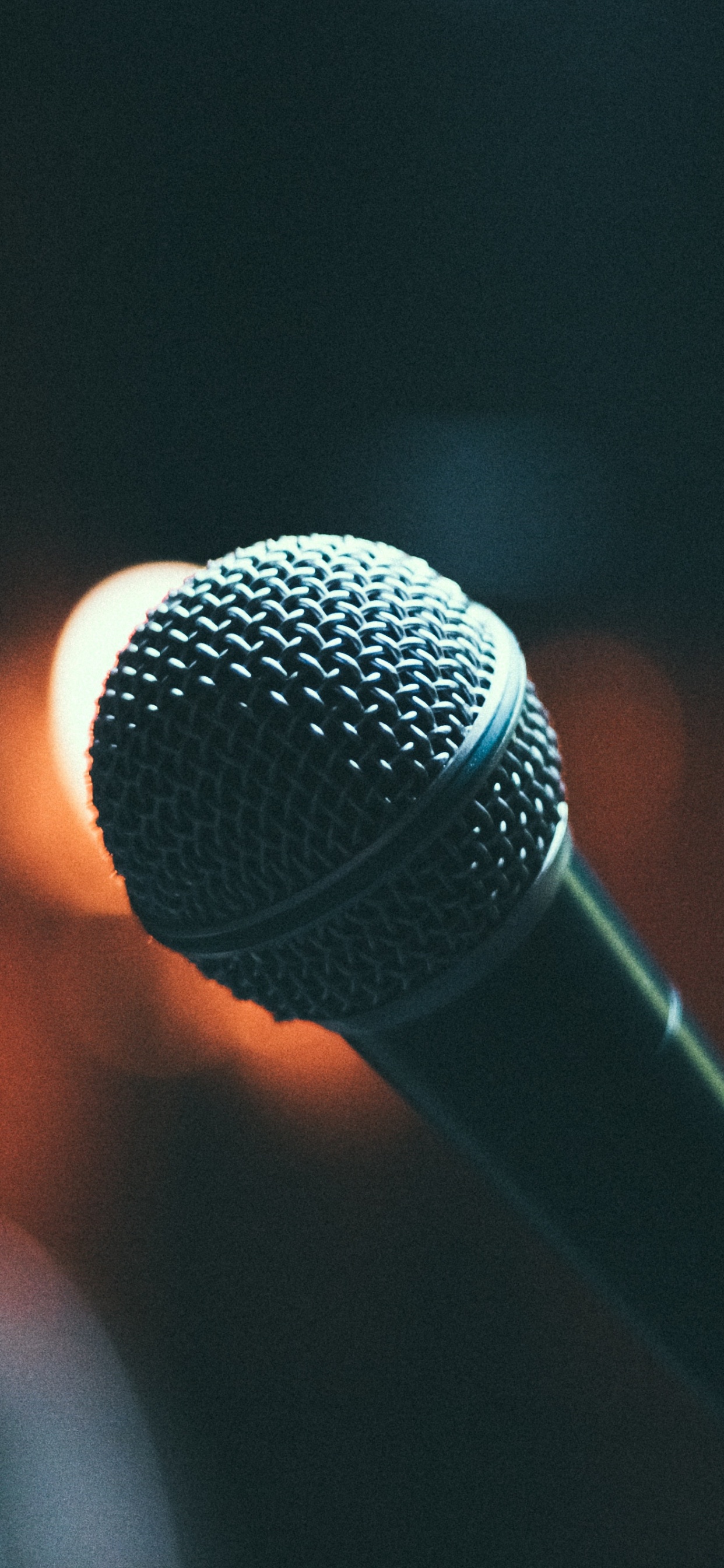 Microphone, Microphone Stand, Audio Equipment, Technology, Electronic Device. Wallpaper in 1242x2688 Resolution