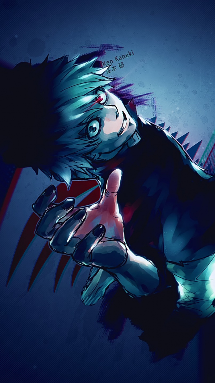 Personnage D'anime Masculin Aux Cheveux Violets. Wallpaper in 750x1334 Resolution