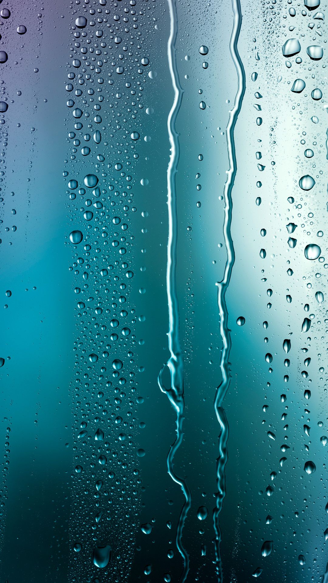 Water Droplets on Glass Window. Wallpaper in 1080x1920 Resolution