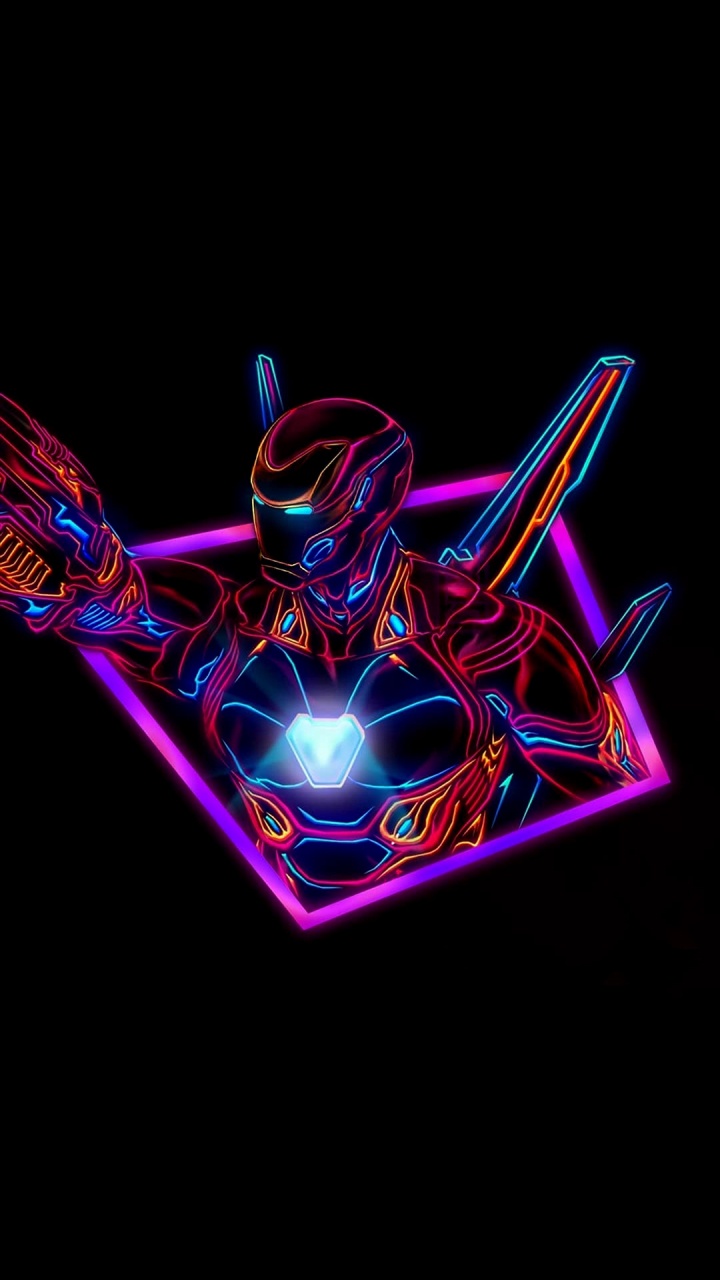 L'effet Visuel de L'éclairage, L'homme de Fer, Marvel Comics, Graphisme, Superhero. Wallpaper in 720x1280 Resolution