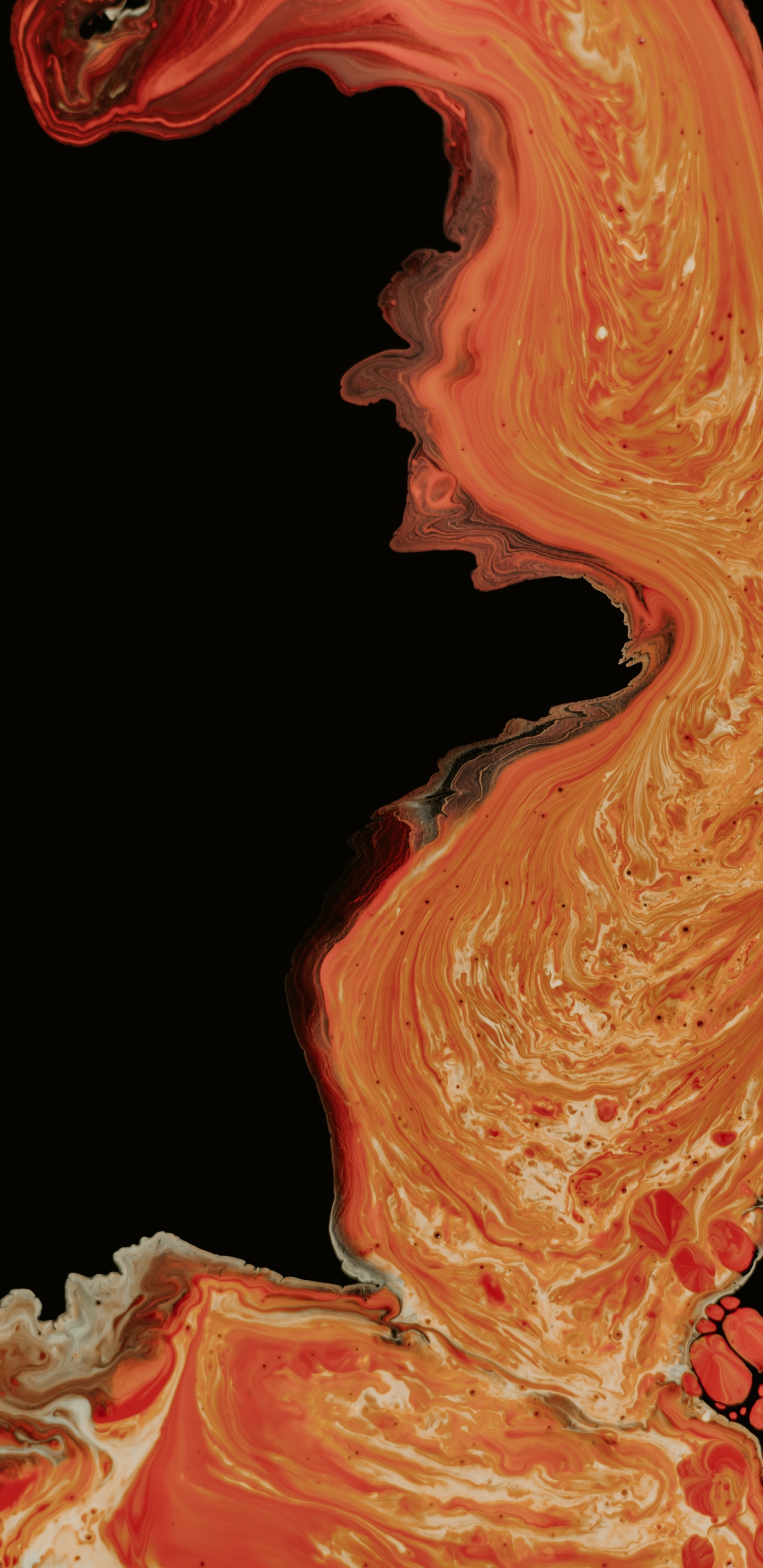 Peinture Abstraite Bleue et Blanche. Wallpaper in 1440x2960 Resolution