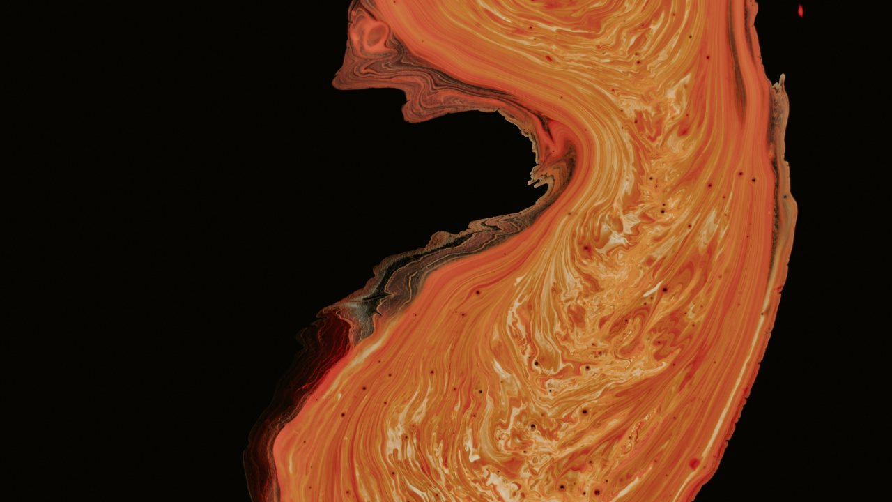 艺术, 抽象艺术, 橙色 壁纸 1280x720 允许