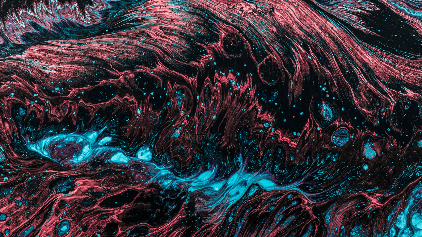 Red and Blue Abstract Painting. Wallpaper in 1366x768 Resolution