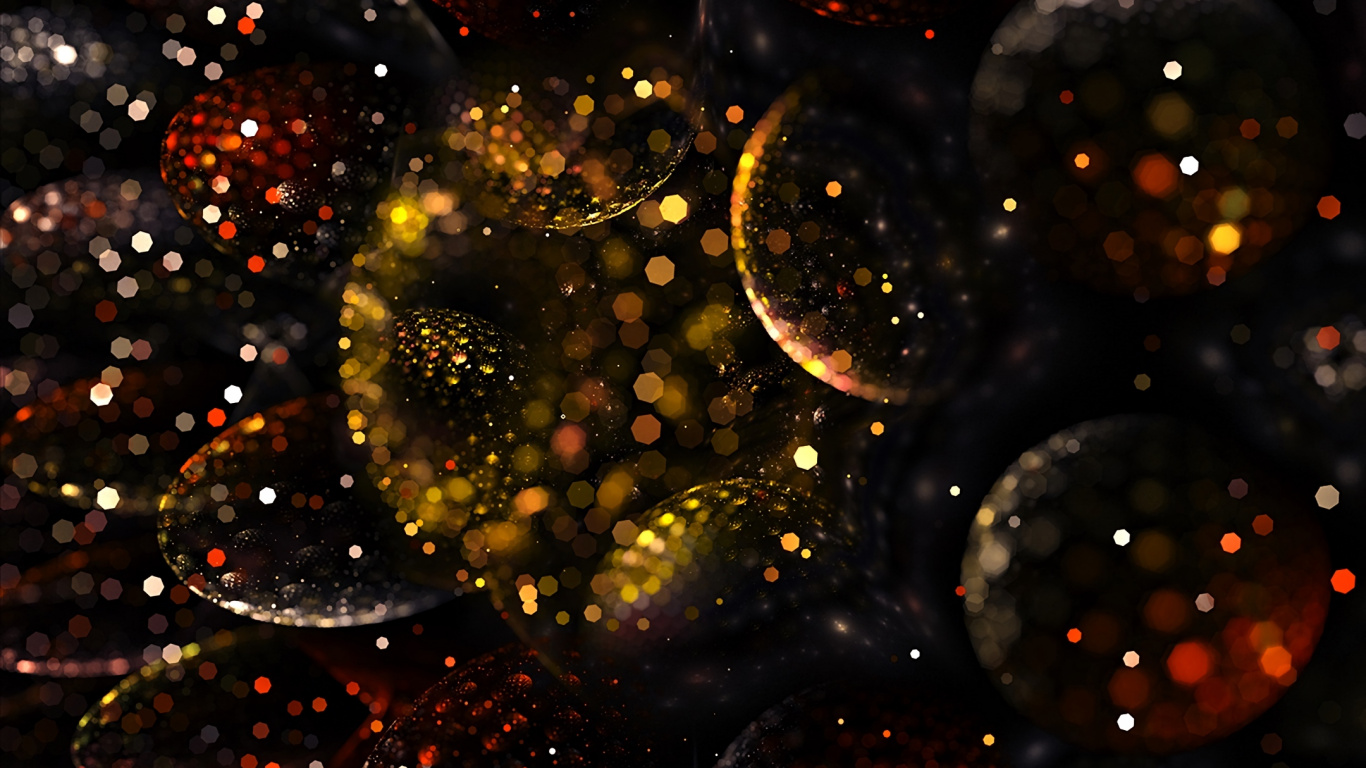 Fruits Verts et Rouges Avec Des Gouttelettes D'eau. Wallpaper in 1366x768 Resolution