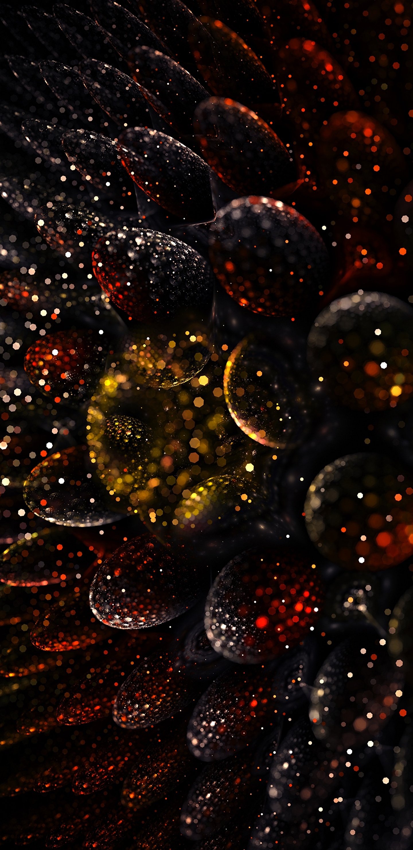 Fruta Verde y Roja Con Gotas de Agua. Wallpaper in 1440x2960 Resolution