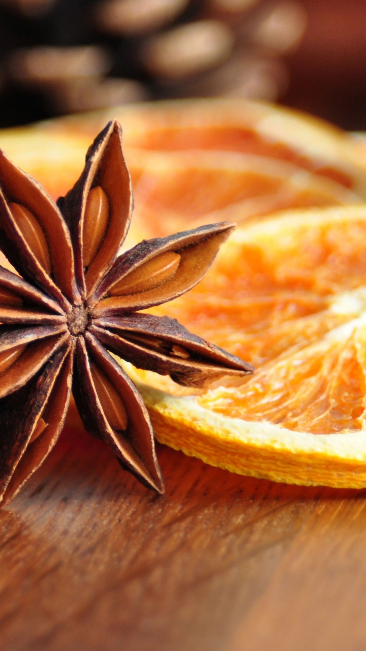 Spice, Cinnamon, Plant, Star Anise, Food. Wallpaper in 720x1280 Resolution