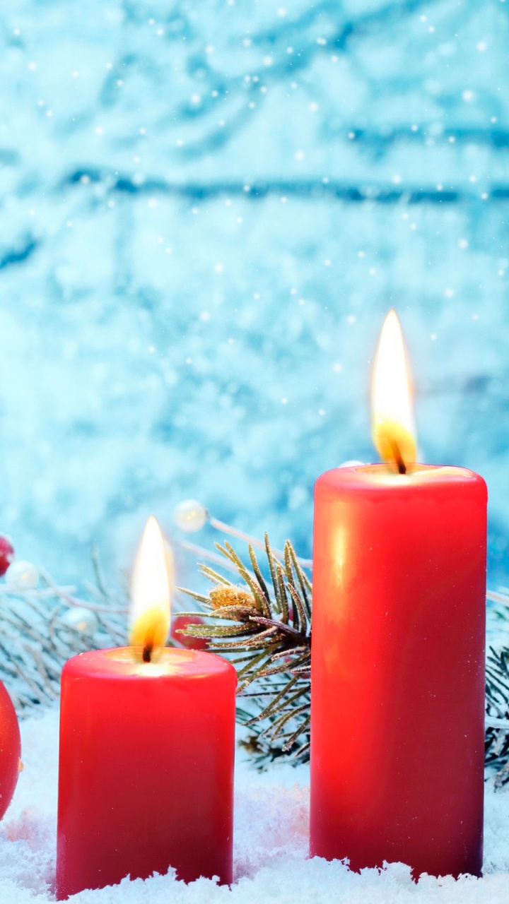 Epiphany Eve, Christmas Eve, Christmas Day, Holiday, Candle. Wallpaper in 720x1280 Resolution