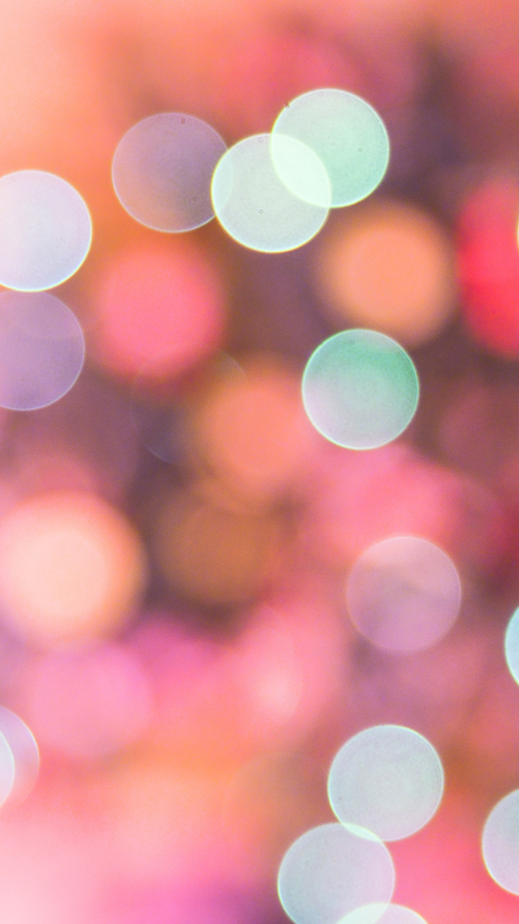 Blaue Und Weiße Bokeh-Lichter. Wallpaper in 750x1334 Resolution