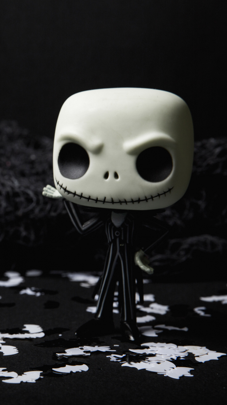 Animation, Skull, Water, Darkness, Monochrome. Wallpaper in 750x1334 Resolution