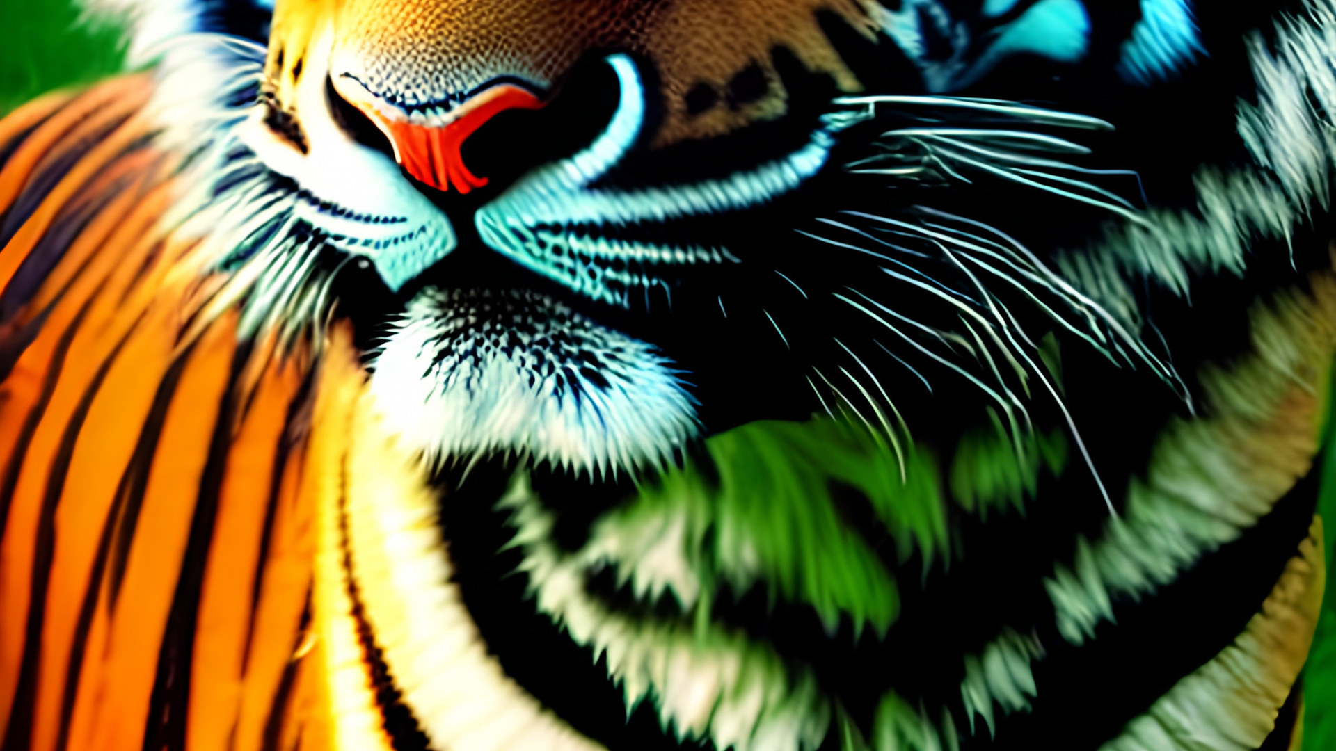 Tiger, Carnivores, Felidae, Cat, Head. Wallpaper in 1920x1080 Resolution