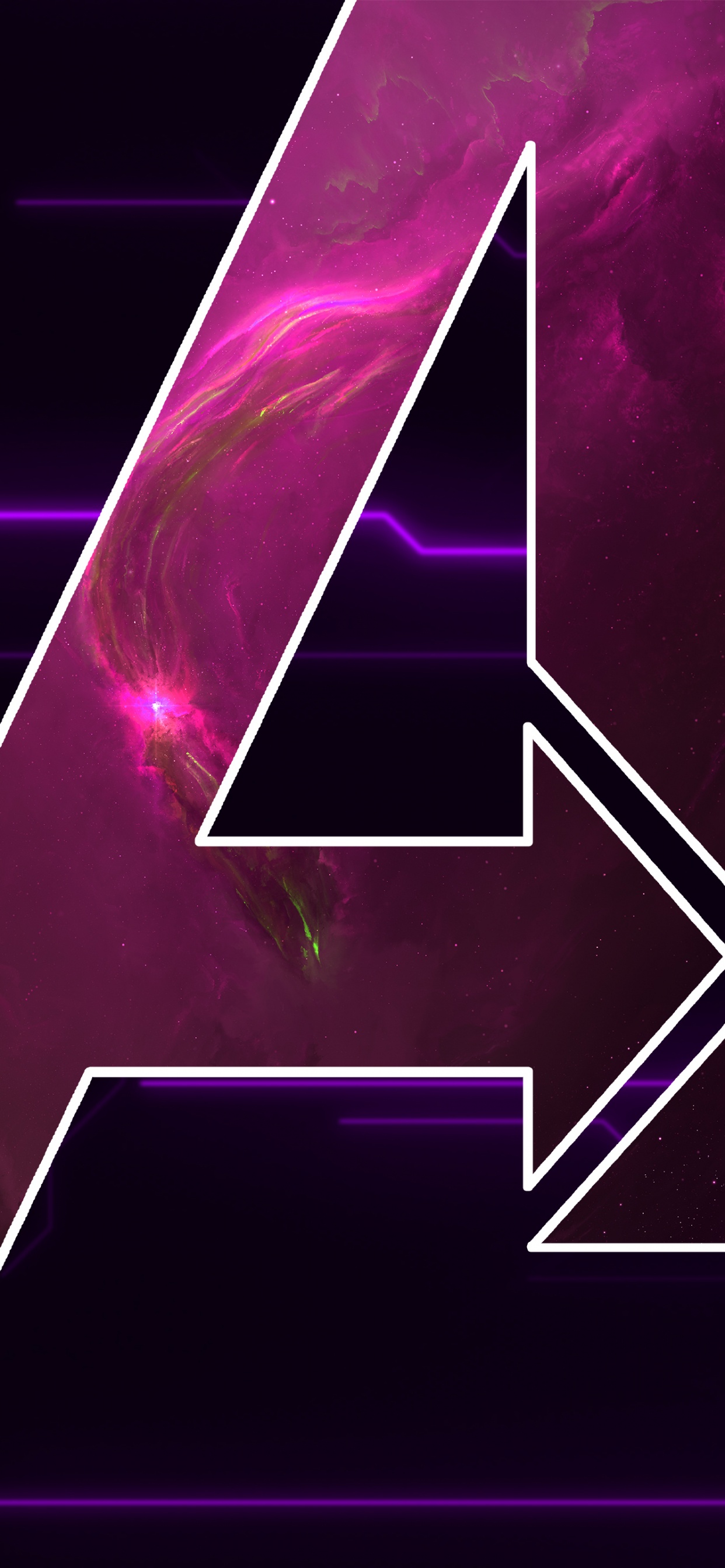 Pintura Abstracta Morada y Blanca. Wallpaper in 1242x2688 Resolution