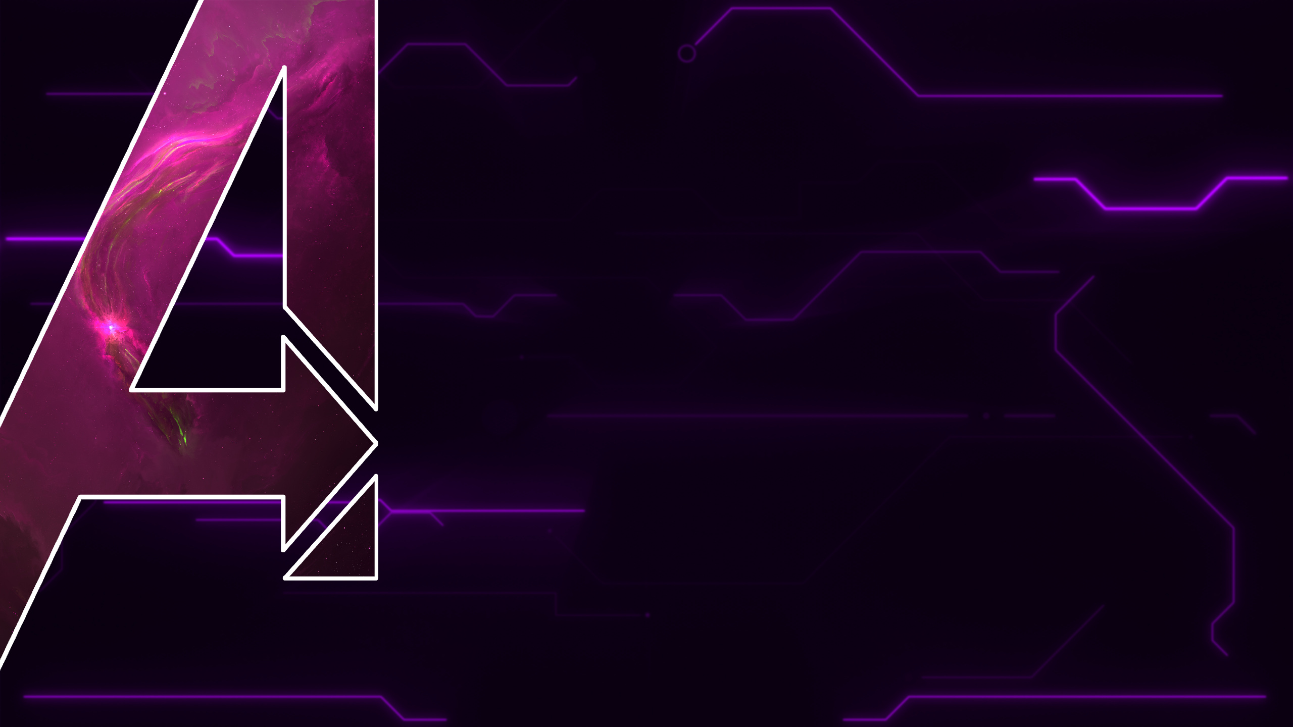 Peinture Abstraite Violette et Blanche. Wallpaper in 2560x1440 Resolution