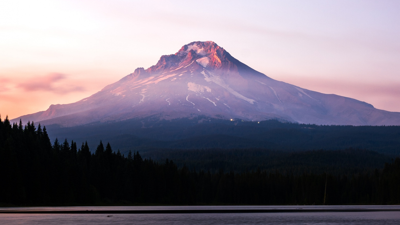Mount Scenery, Mountain, Nature, Mountainous Landforms, Reflection. Wallpaper in 1366x768 Resolution
