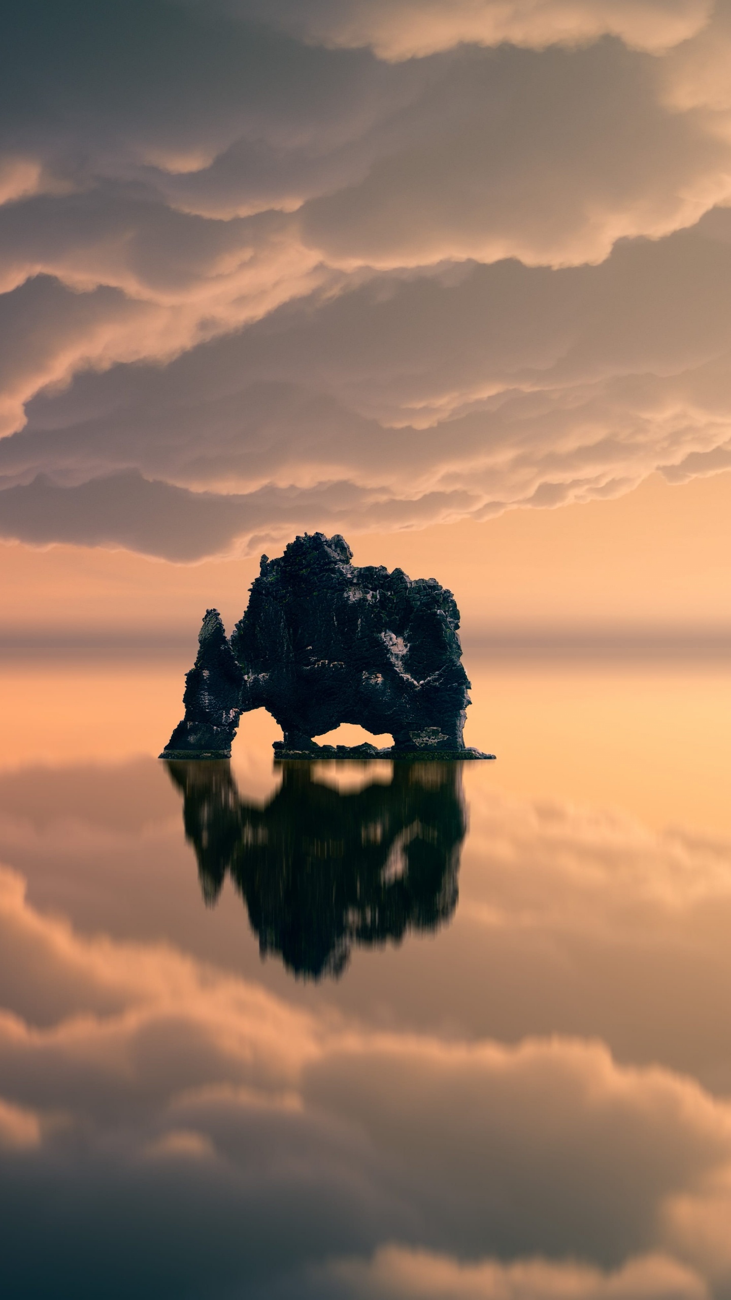 Silhouette of Man and Woman Standing on Top of Mountain During Sunset. Wallpaper in 1440x2560 Resolution