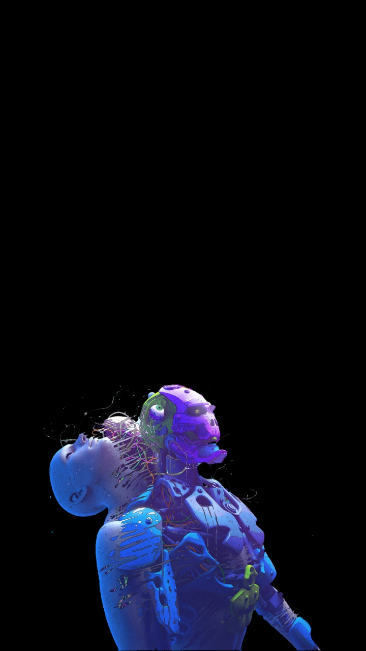 Amoled, Violeta, Lavanda, Azul Cobalto. Wallpaper in 720x1280 Resolution