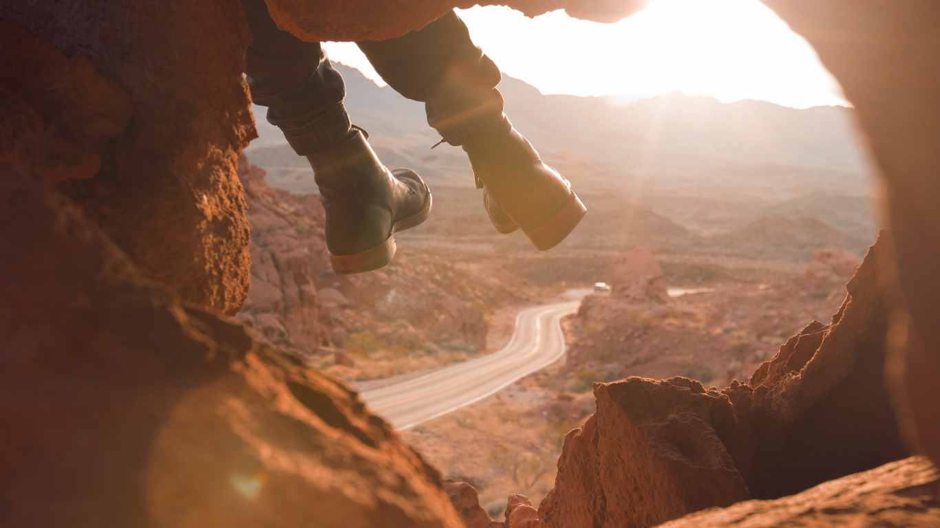 Rock, Formation, Sunlight, Geology, Canyon. Wallpaper in 1366x768 Resolution