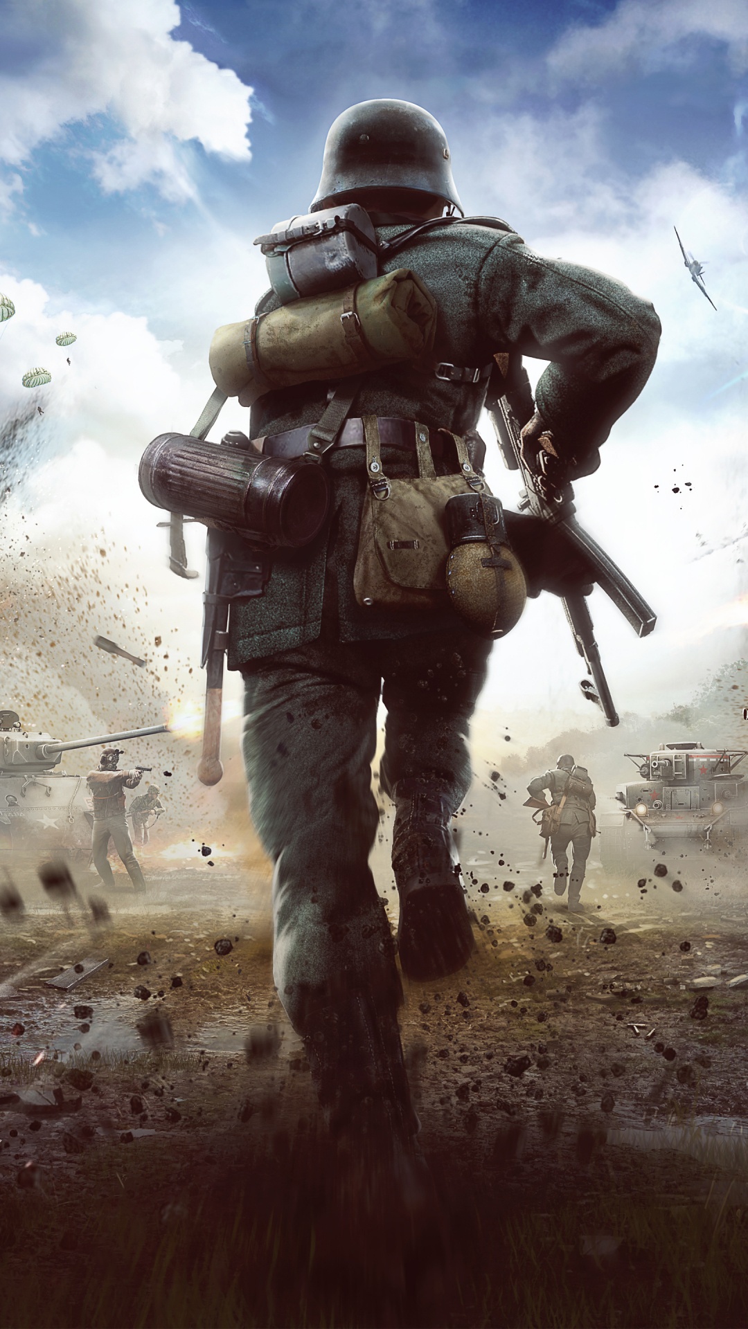 Ballistic Vest, Helmet, Cloud, Military Person, Military Uniform. Wallpaper in 1080x1920 Resolution