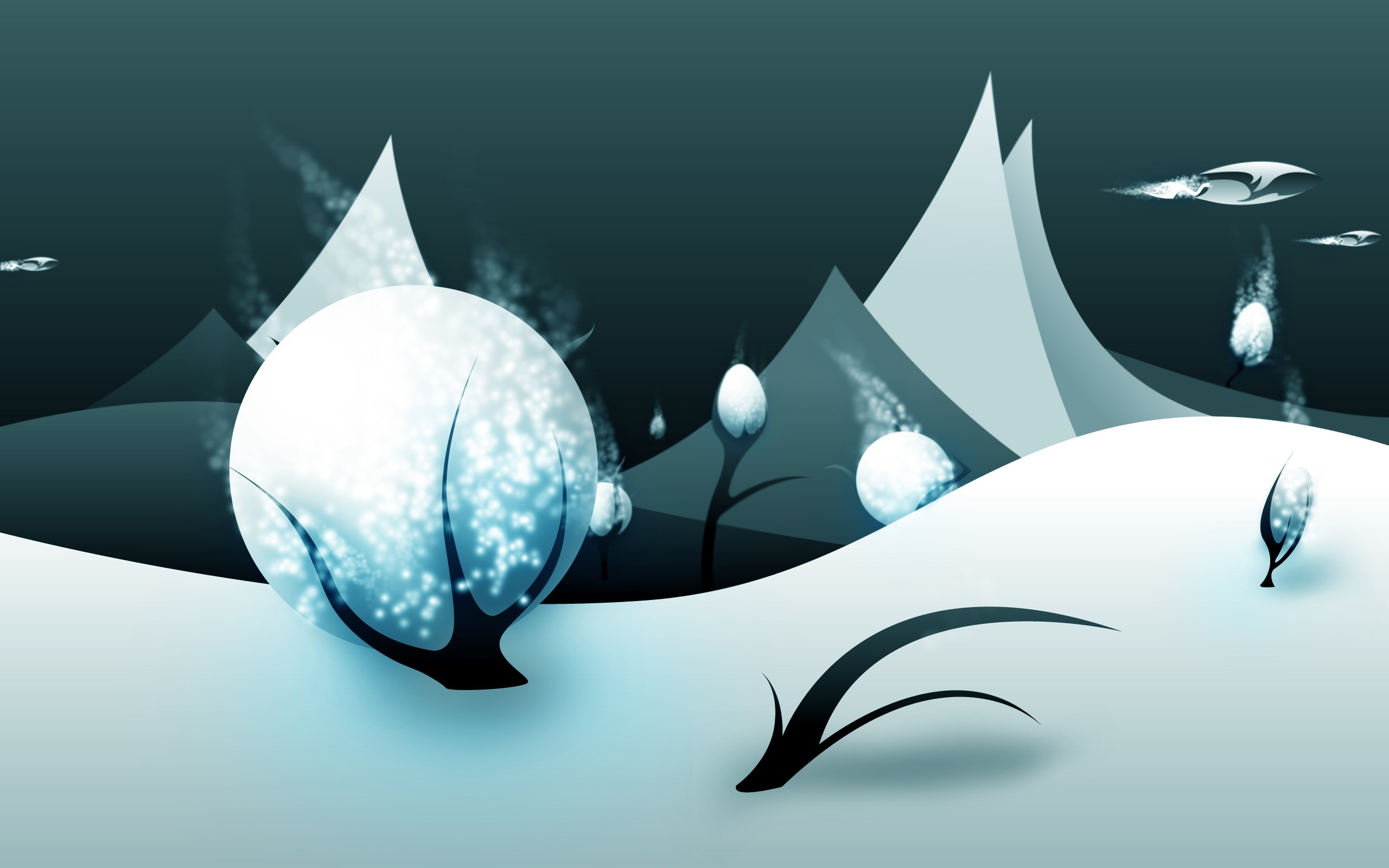 winter landscape clipart black and white heart